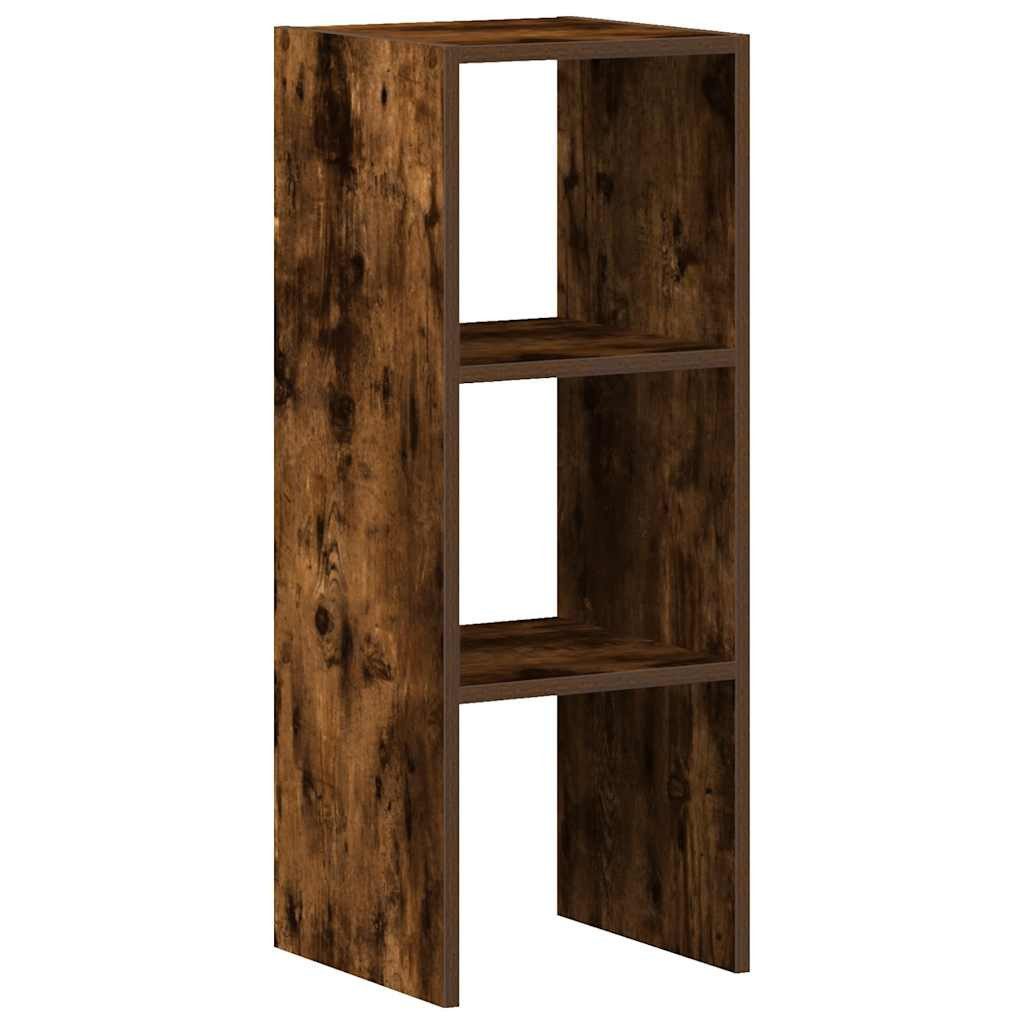 vidaXL Fächerschrank Bücherregal Stapelbar Räuchereiche 30x30x80 günstig online kaufen