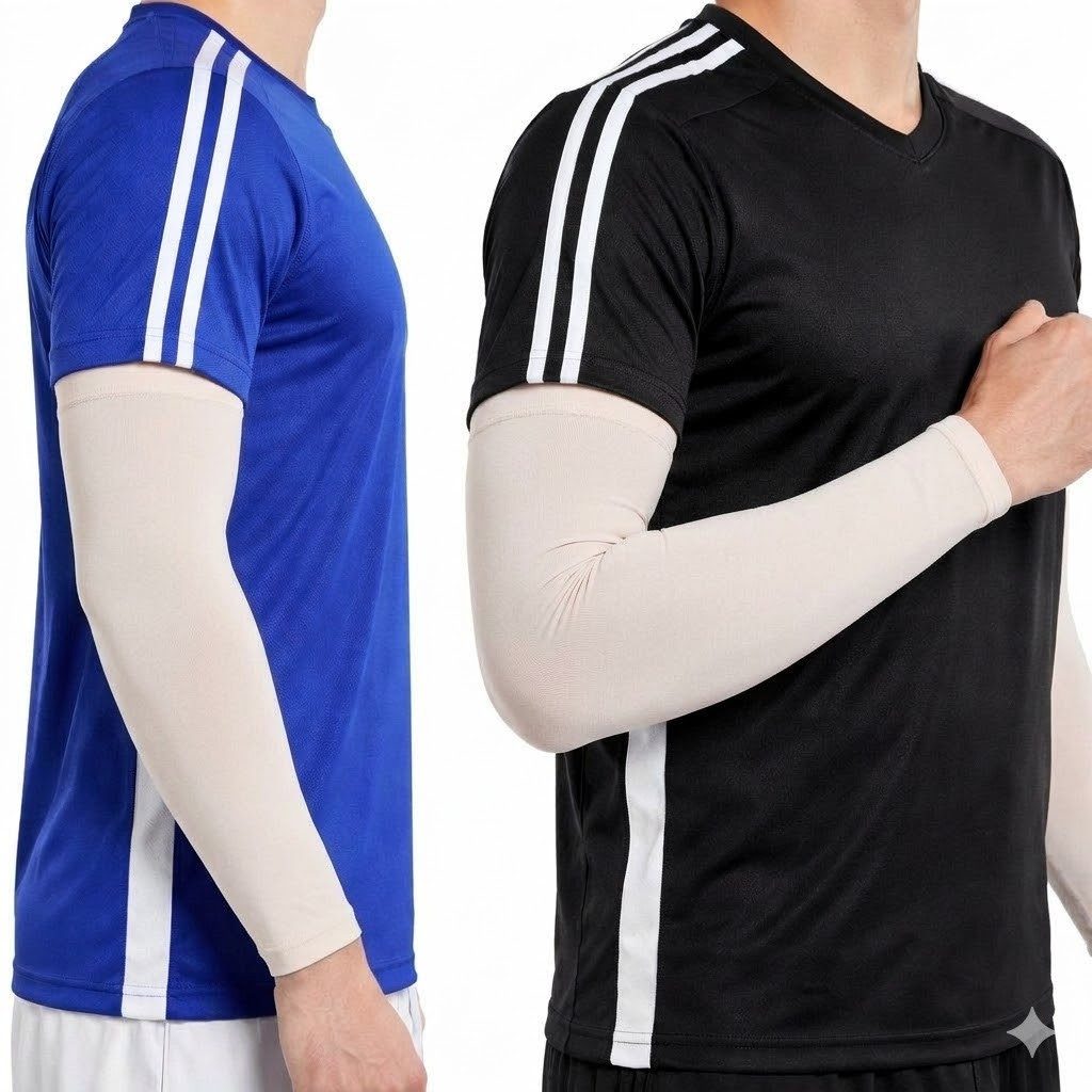 Aymasal Unterkleid Armstulpen Armlinge Armsleeve 3/4er Pack Sonnenschutz UV-Schutz Unisex (Set, Mehrteilig) Armstulpen Armlinge UV Schutz Armling atmungsaktiv für Outdoor