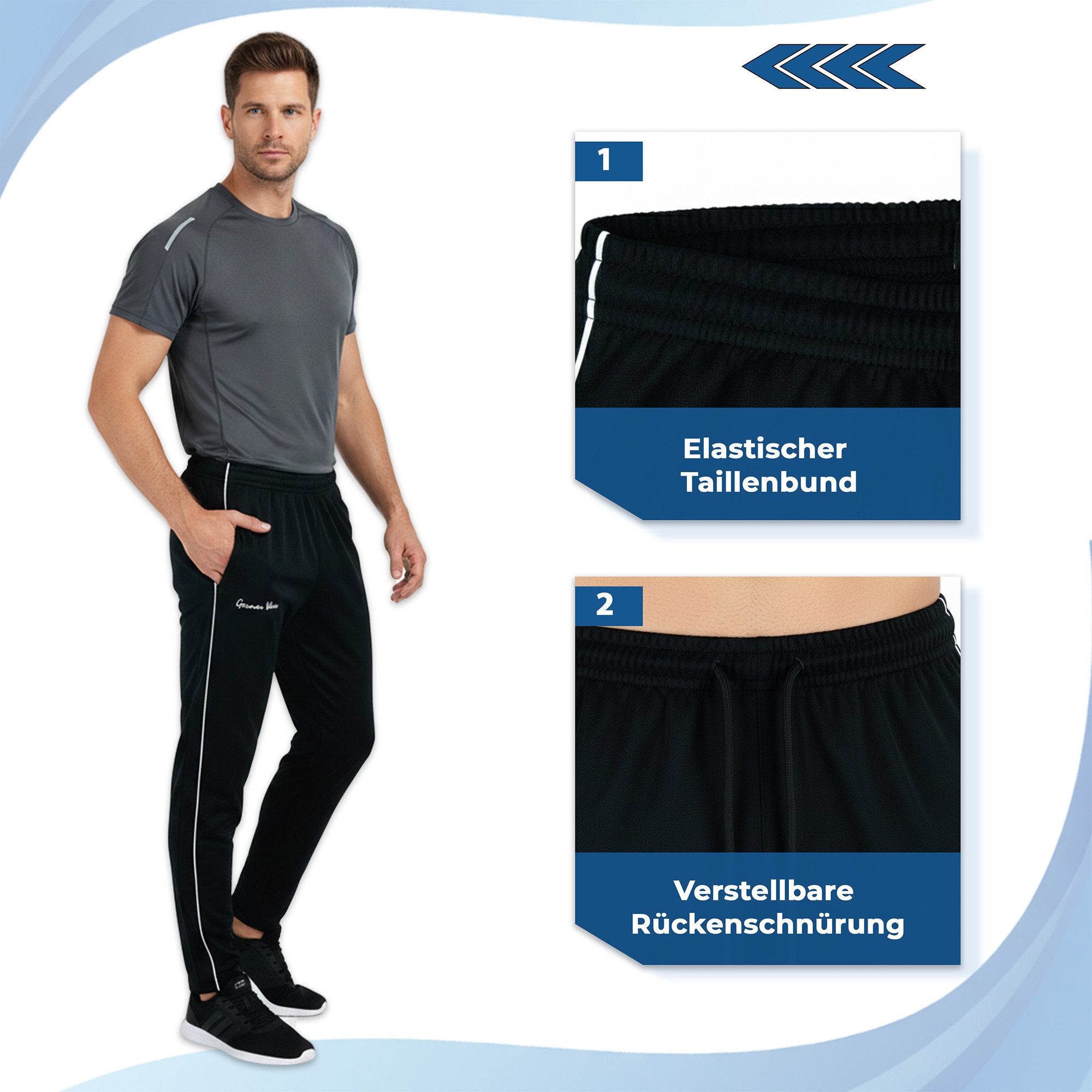 German Wear Jogginghose GW780T Herren Trainingshose Sporthose Jogginghose Freizeithose