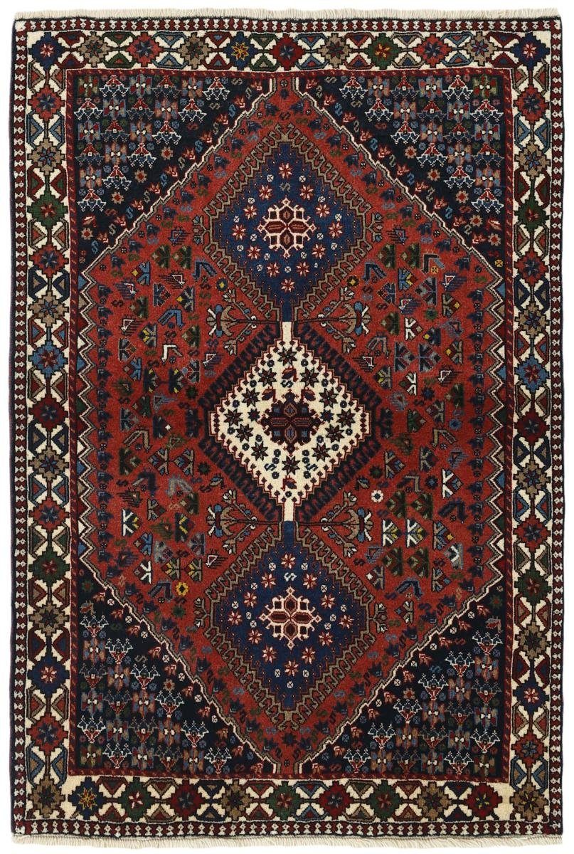 Orientteppich Yalameh 105x149 Handgeknüpfter Orientteppich / Perserteppich, Nain Trading, rechteckig, Höhe: 12 mm