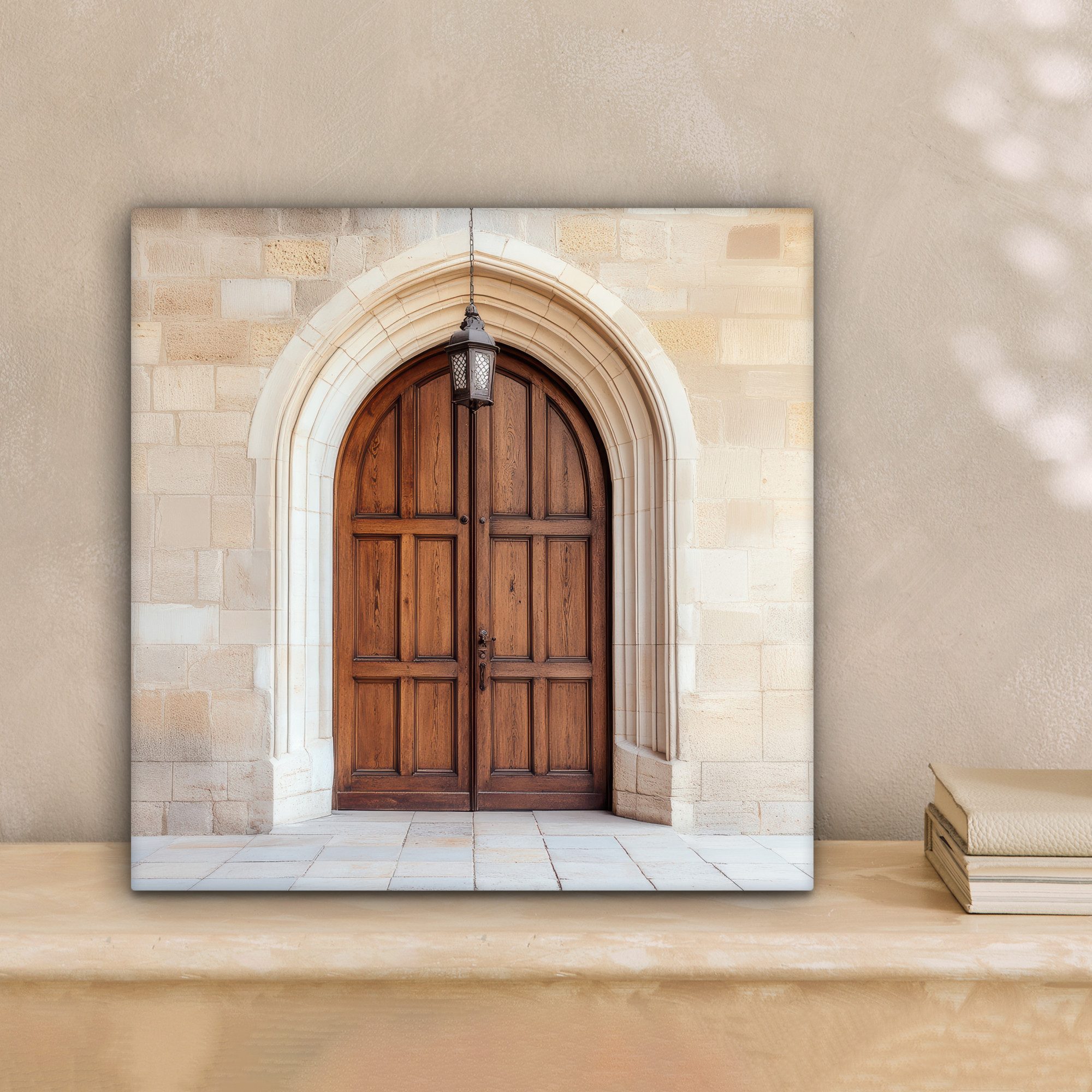 OneMillionCanvasses® Leinwandbild Holz - Tür - günstig online kaufen