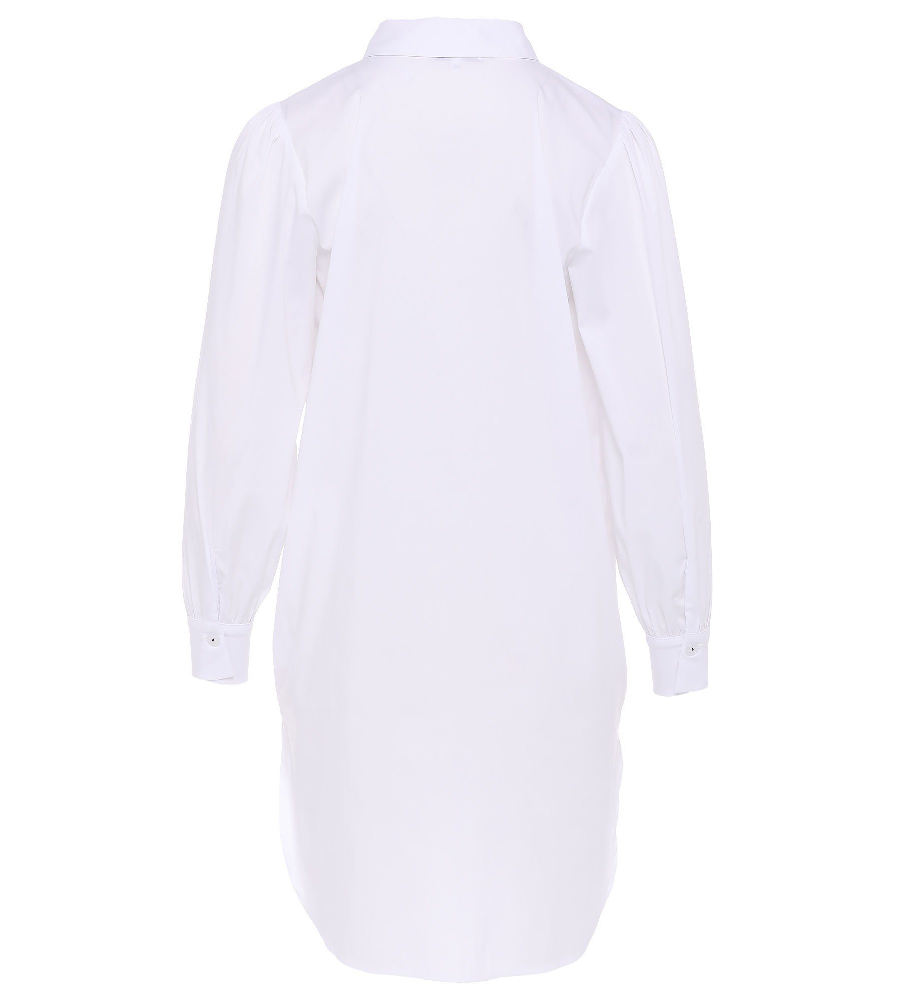 MONACO blue Longshirt Hemdbluse figurumspielend mit Fotoprint