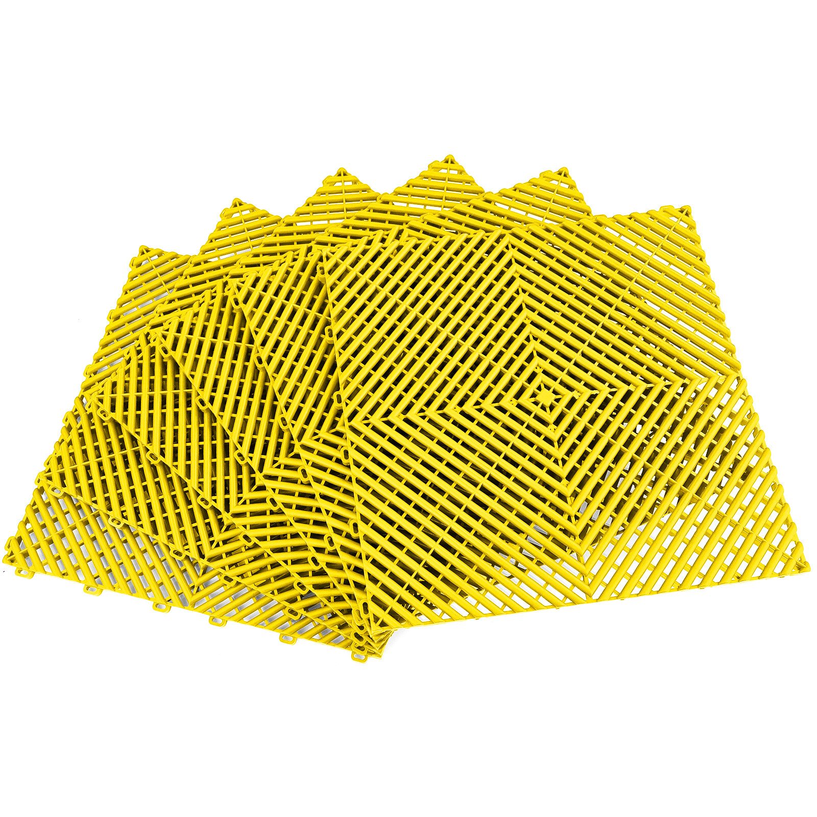 Klickfliesen Performance Bodenfliese Garagenboden Gelb 40x40cm 6 Stück 0,96qm