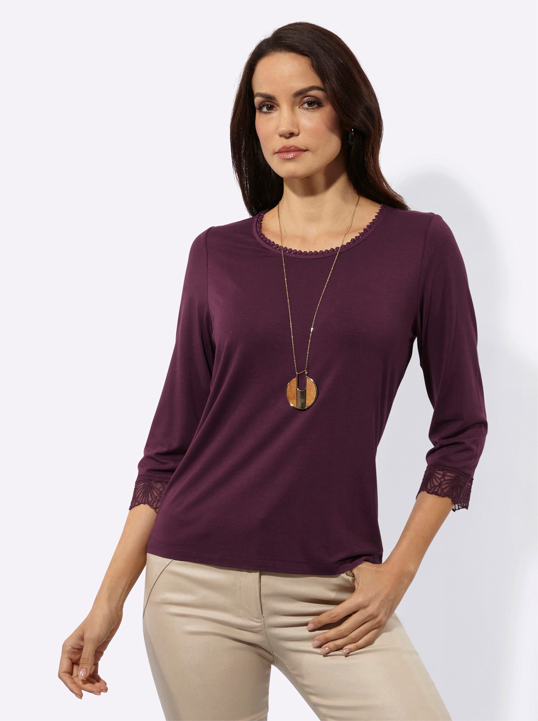 creation L T-Shirt Modal-Shirt 3/4-Arm