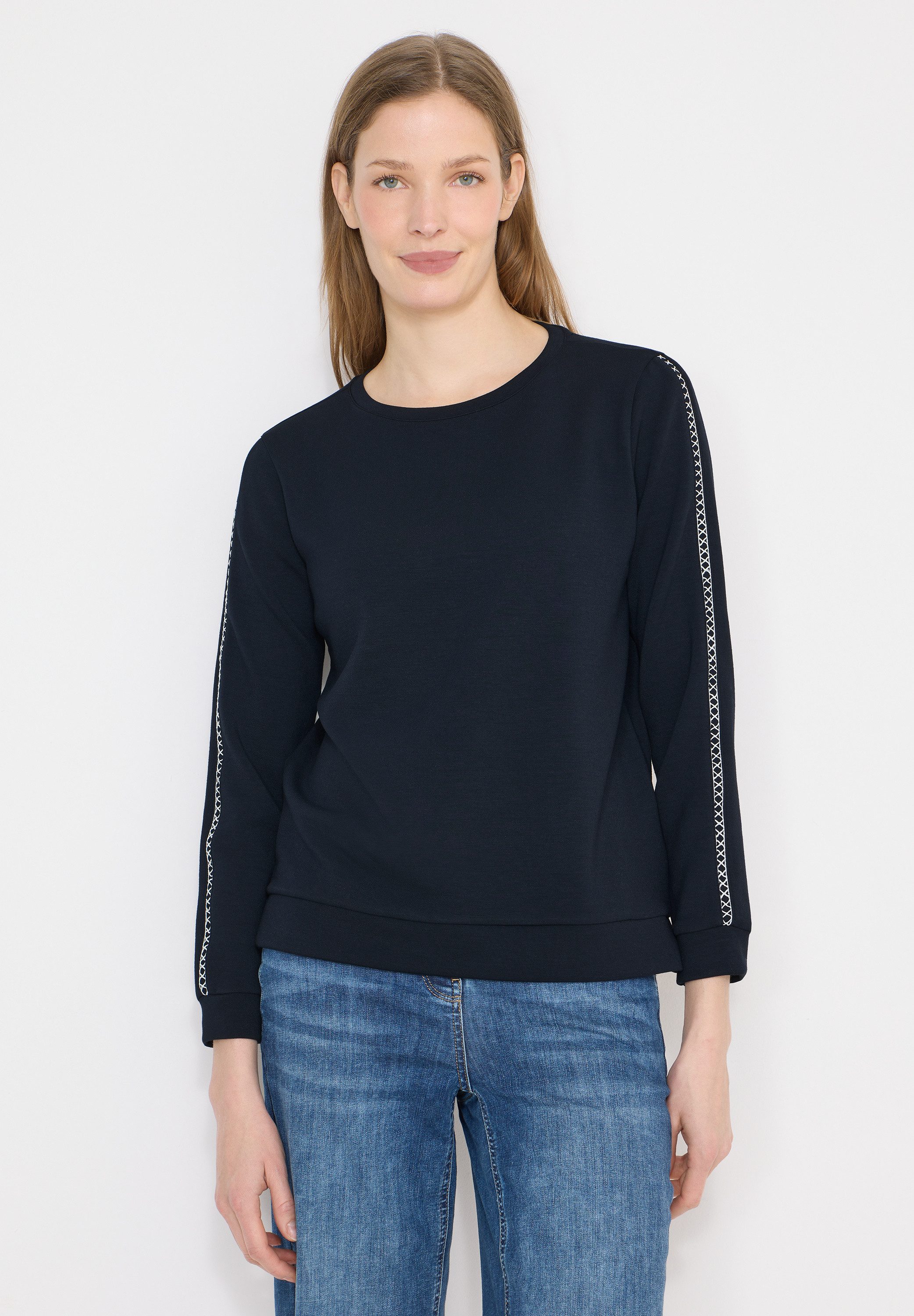 CECIL Sweatshirt mit U-Boot-Ausschnitt günstig online kaufen