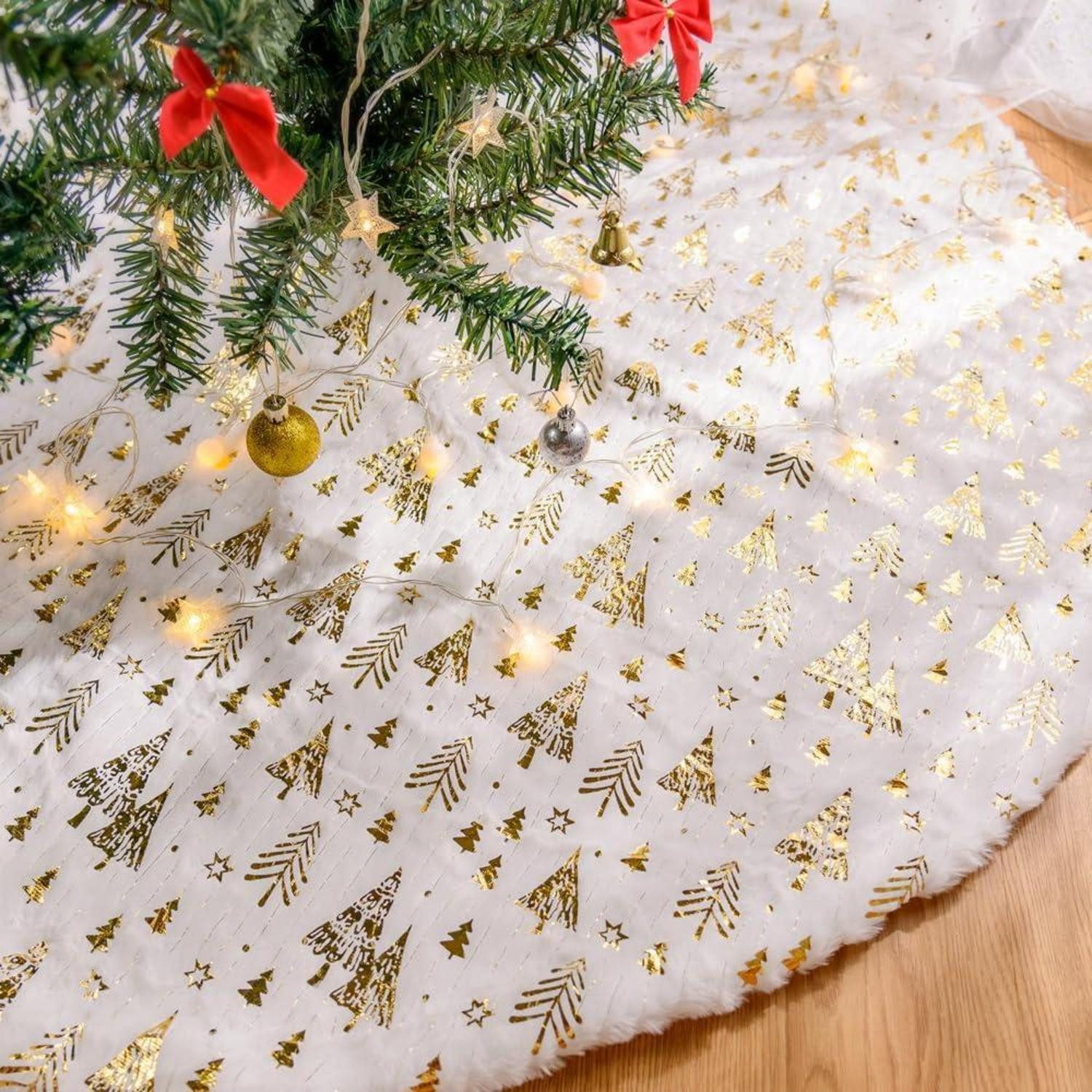 LuxusKollektion Hänge-Weihnachtsbaum Weihnachtsbaumdecke 120 cm Gold