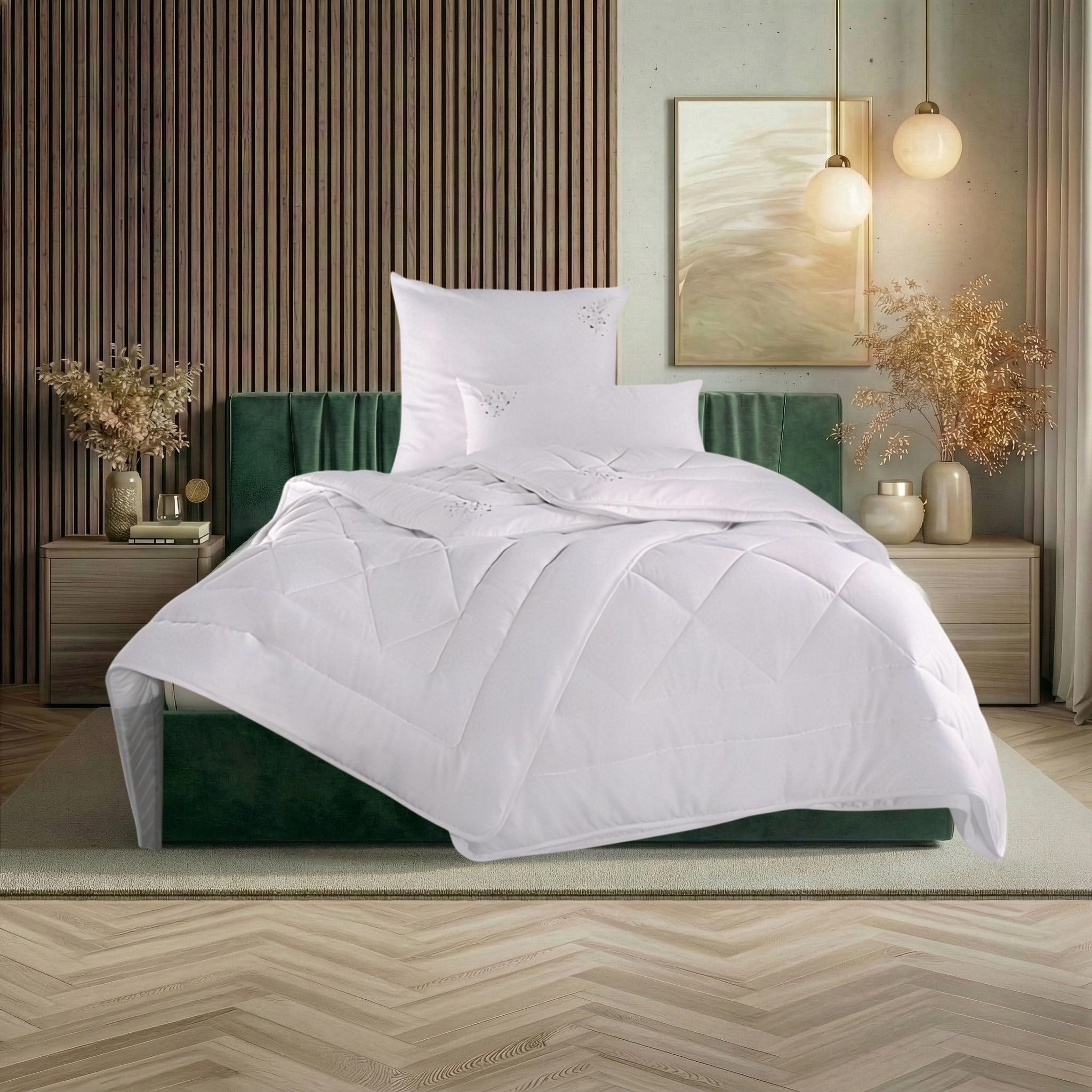 OTTO home Microfaserbettdecke Baca, Bettdecke 135x200 cm, 155x220 cm und weitere Größen, Füllung: aus hochwertiger 6D-Hohlfaser, Bezug: Polyester, Bettdecken, Sommer, Winter, 4-Jahreszeiten, Decke