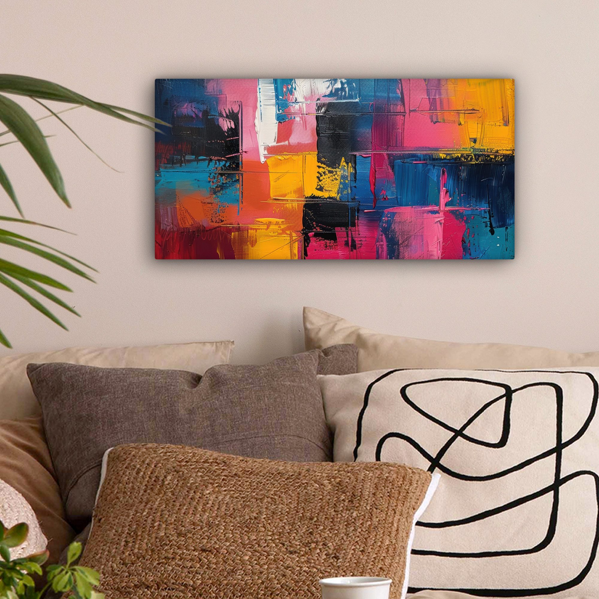 OneMillionCanvasses® Leinwandbild Panorama Lackierung - Kunst günstig online kaufen