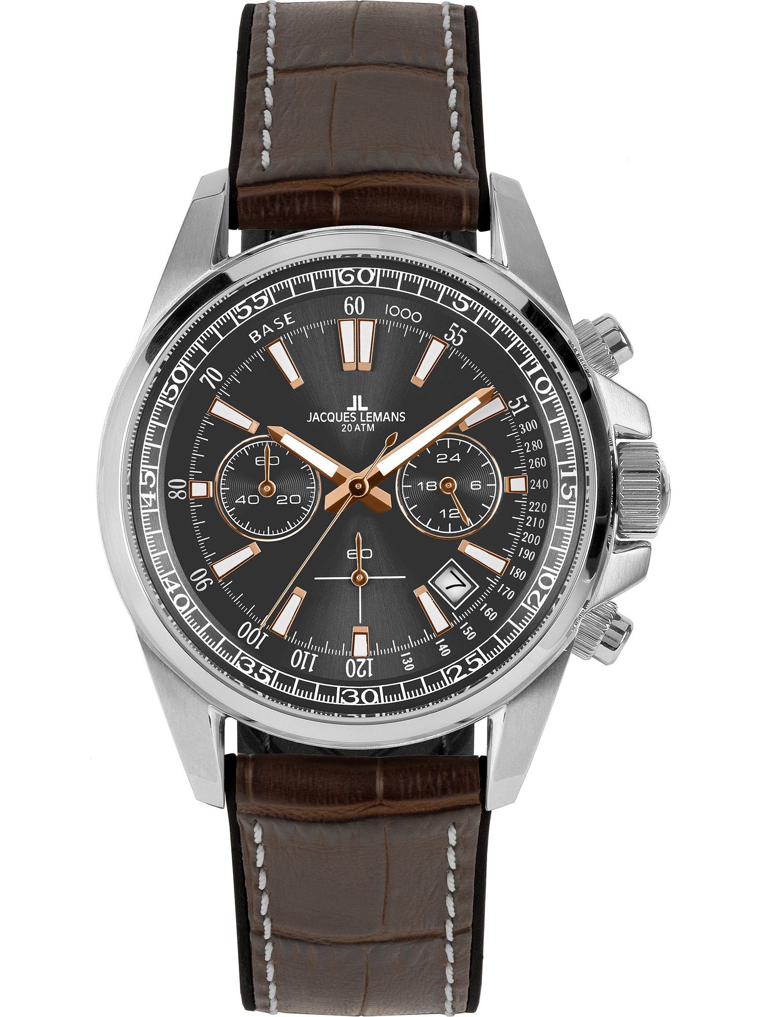 Chronograph Jacques Lemans Herren-Uhren Analog Quarz