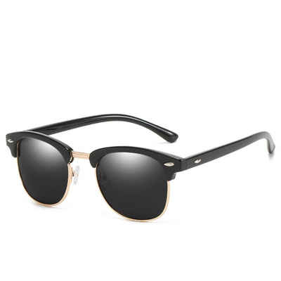 L.Ru UG Wayfarer Polarisierte Sonnenbrillen trendige Sonnenbrillen (1-St., Unisex-Sonnenbrille, klassische Retro-Sonnenbrille, Fahren, Reisen)