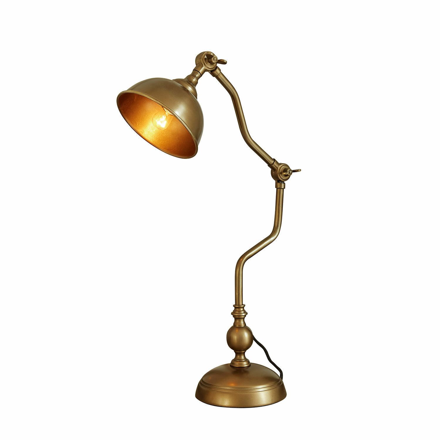 Mirabeau Tischleuchte Tischlampe Harrowden antikmessing