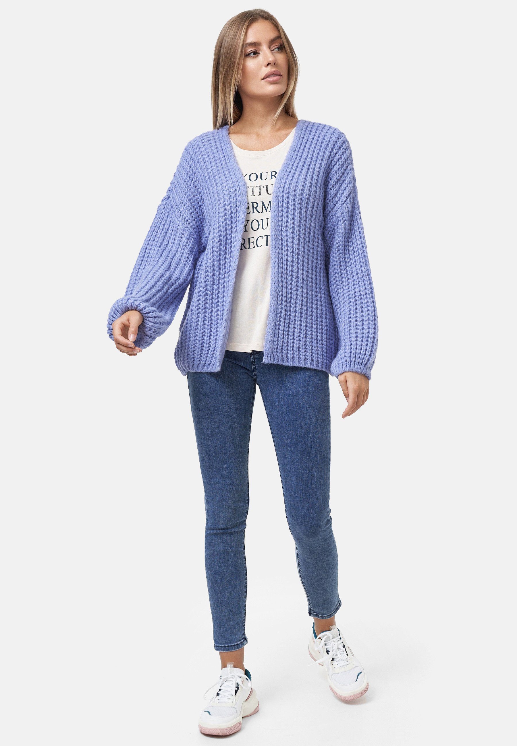 Decay Strickjacke mit modischem Grobstrick-Muster