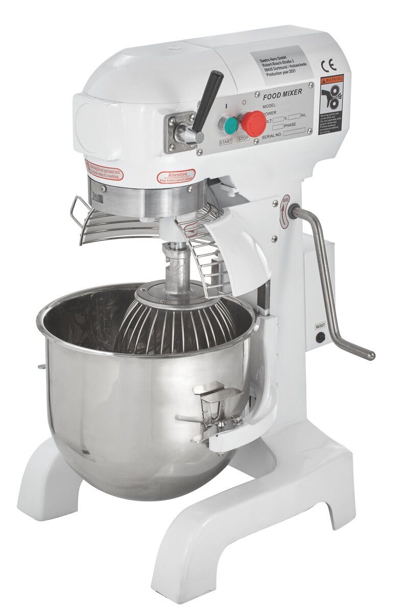 GastroHero Küchenmaschine Planetenrührwerk 20 Liter - Teigknetmaschine, 750 W, 20 l Schüssel