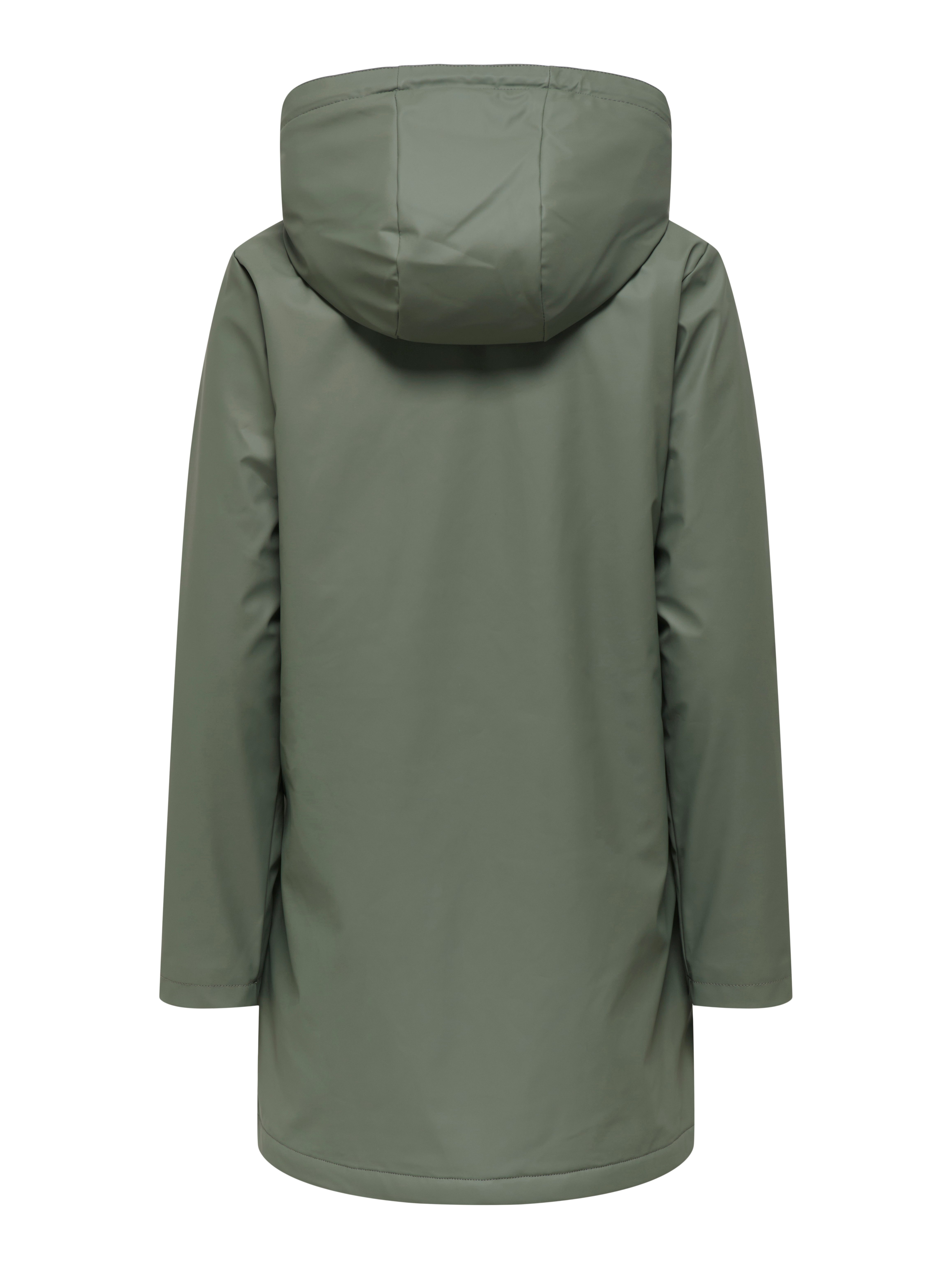 ONLY Funktionsmantel ONLSALLY RAINCOAT OTW NOOS mit Kapuze und Teddyplüschfutter
