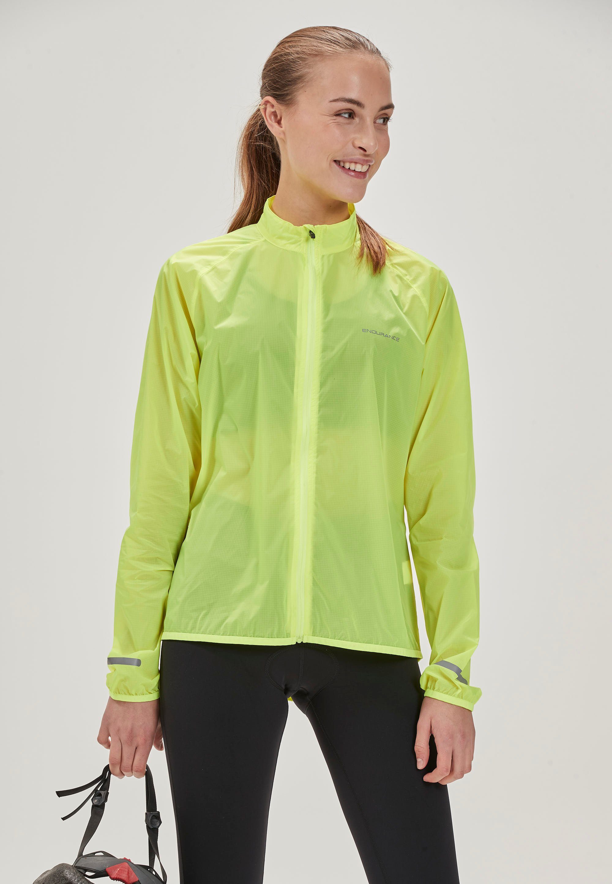 ENDURANCE Softshelljacke IMMIE W Packable extra leicht mit kleinem Packmaß neongelb