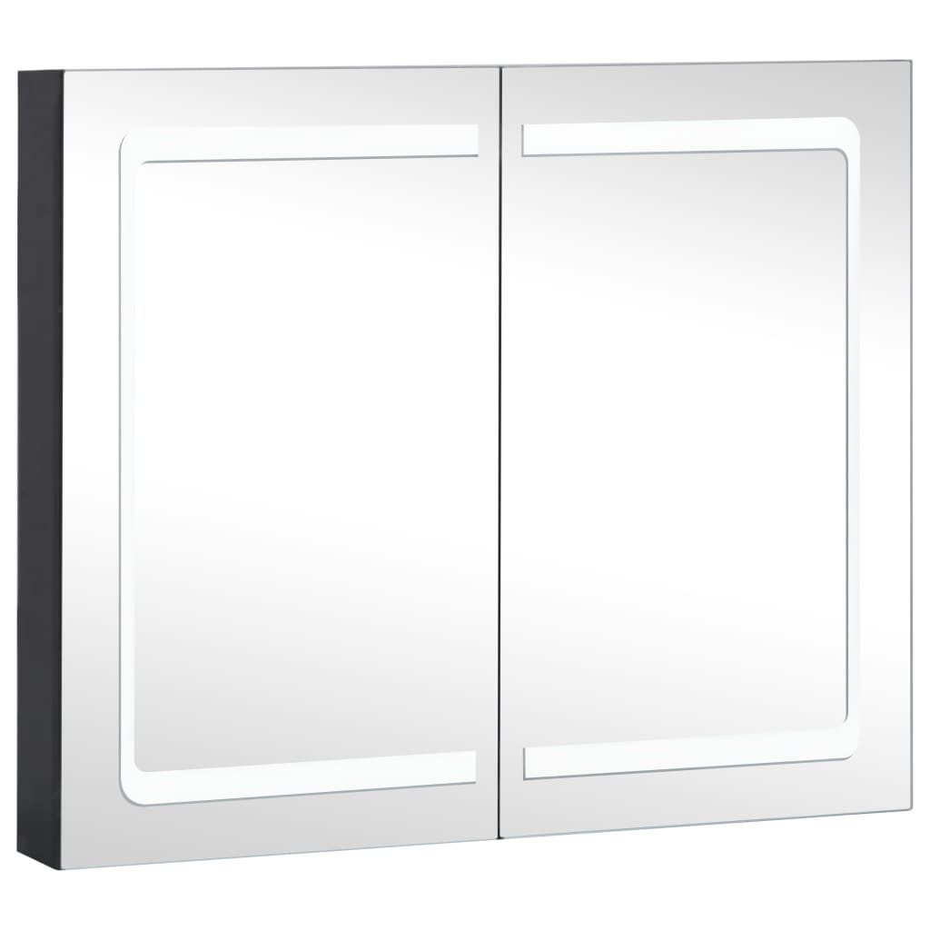 Spiegel LED Bad Spiegelschrank 80x12,2x68 cm Badezimmer LED-Beleuchtung Spiege