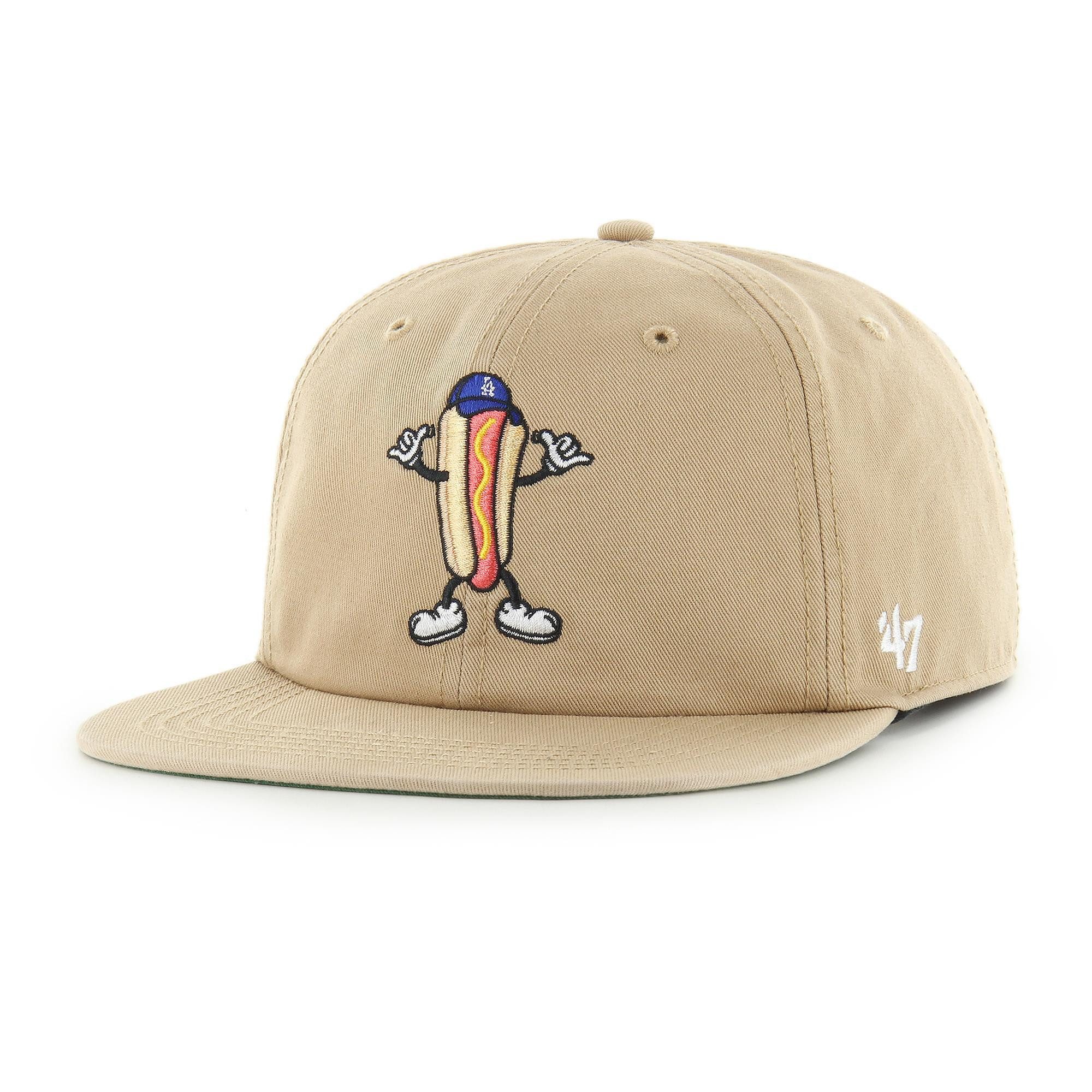 Snapback Cap '47 Brand Cap MLB Los Angeles Dodgers Khaki Cartoon Icon 47 Captain RL