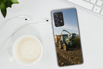 MuchoWow Handyhülle Traktor - Anhänger - Mais - Grün - Landleben, Phone Case, Handyhülle Samsung Galaxy A53, Silikon, Schutzhülle