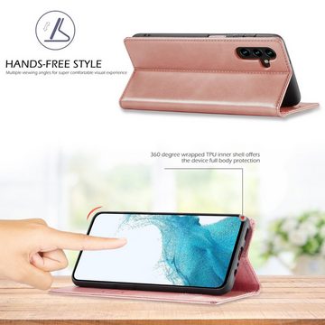 SmartUP Smartphone-Hülle Hülle für Samsung Galaxy A55 5G Klapphülle Fliphülle Tasche Case Cover, Standfunktion, integrierter Kartenfach