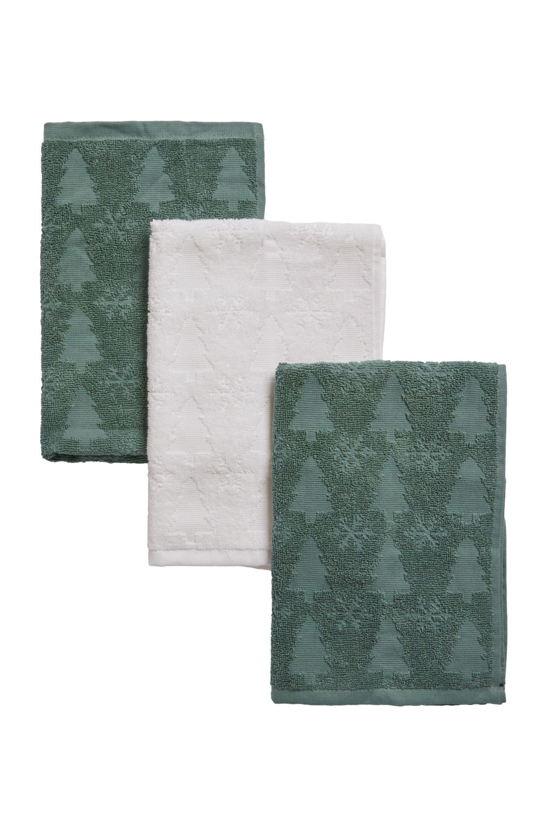 8er Pack Preiu Frottee Geschirrtücher 40x64 C In Weiß/Blau Kariert Von StickandShine / 100