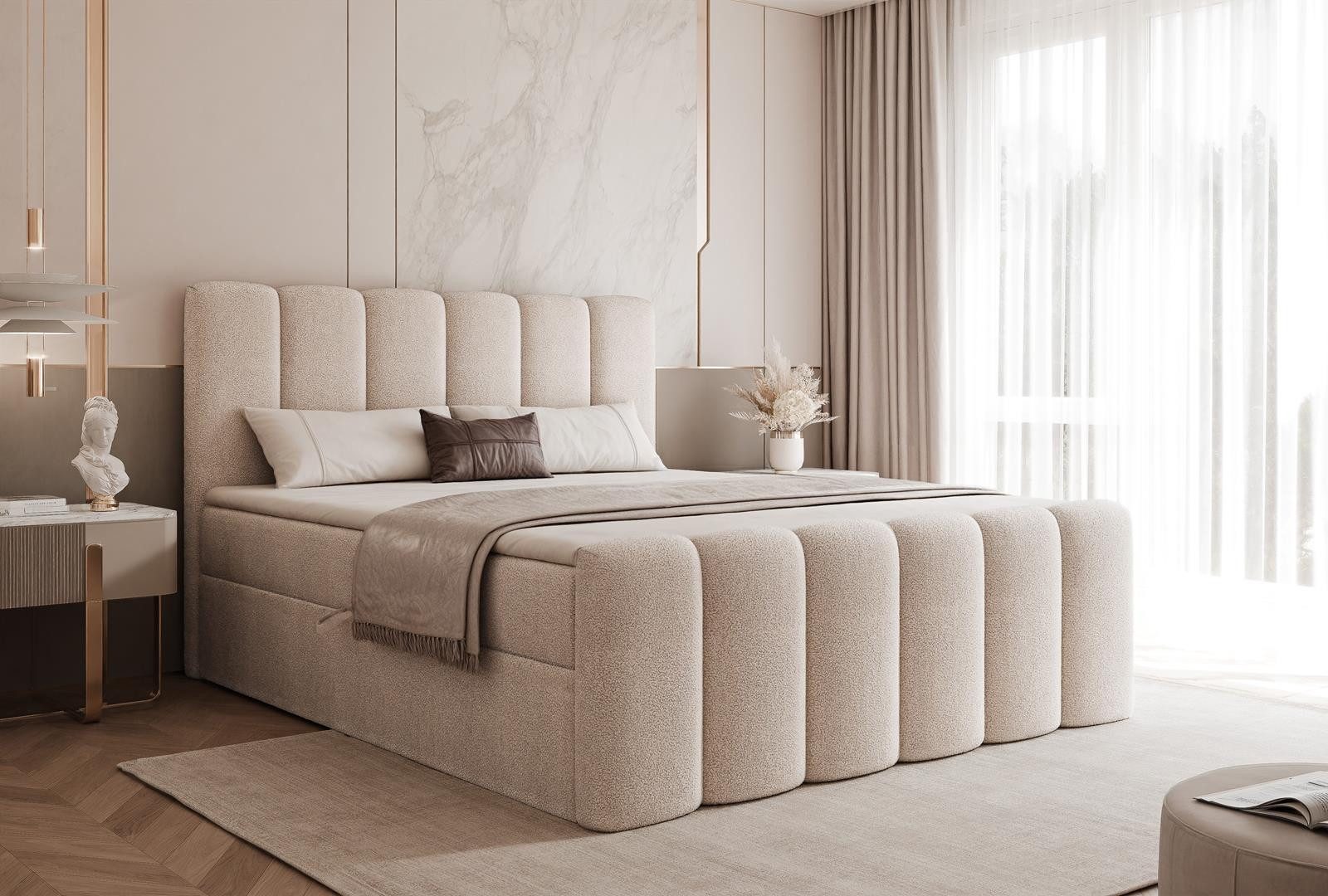 Compleo Boxspringbett BUBBLE, Wolkenbett, Bequem, Bonell, günstig online kaufen