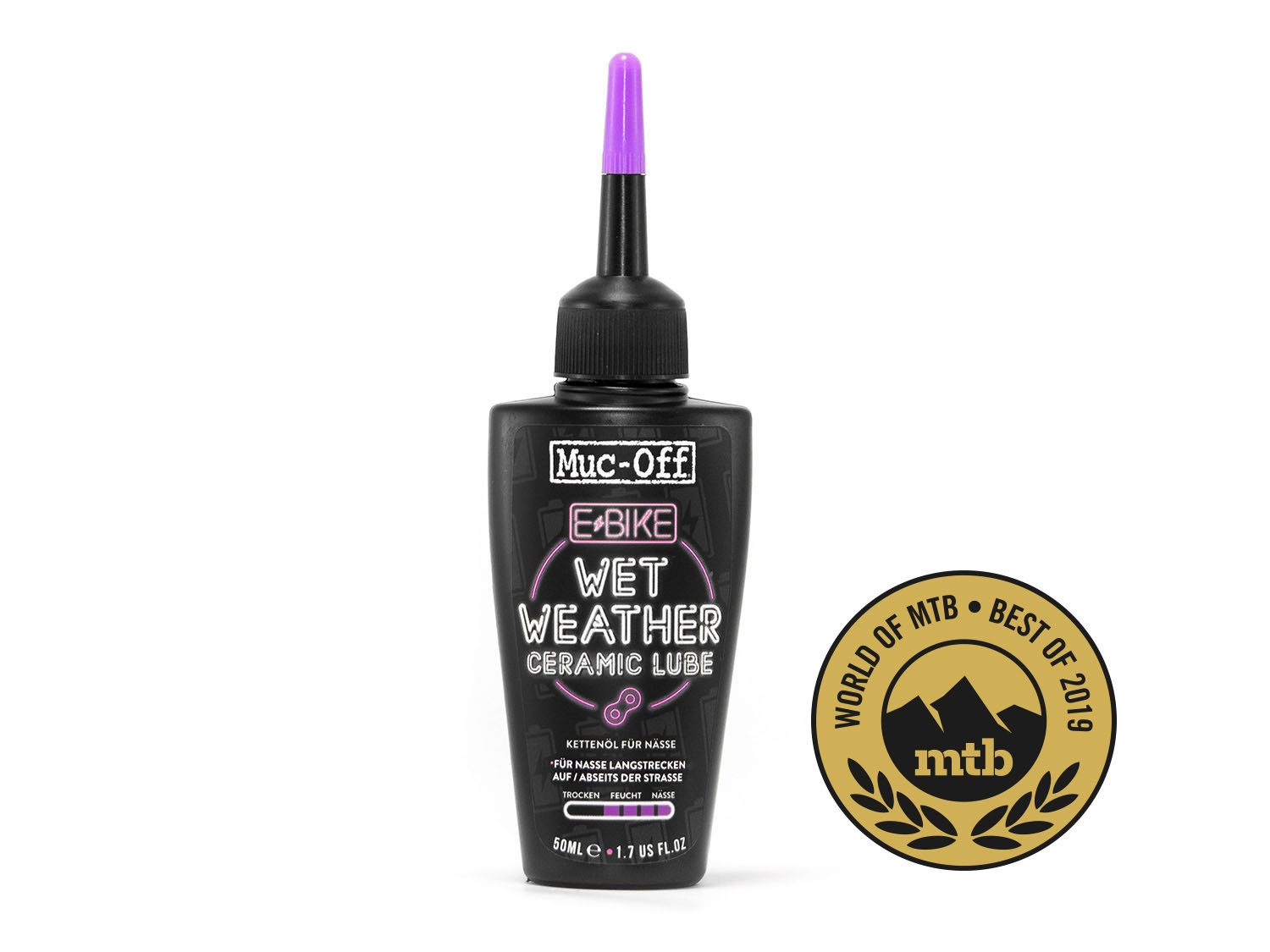 Fahrradöl Muc-Off E-Bike Kettenschmiermittel Wet Lube 50 ml