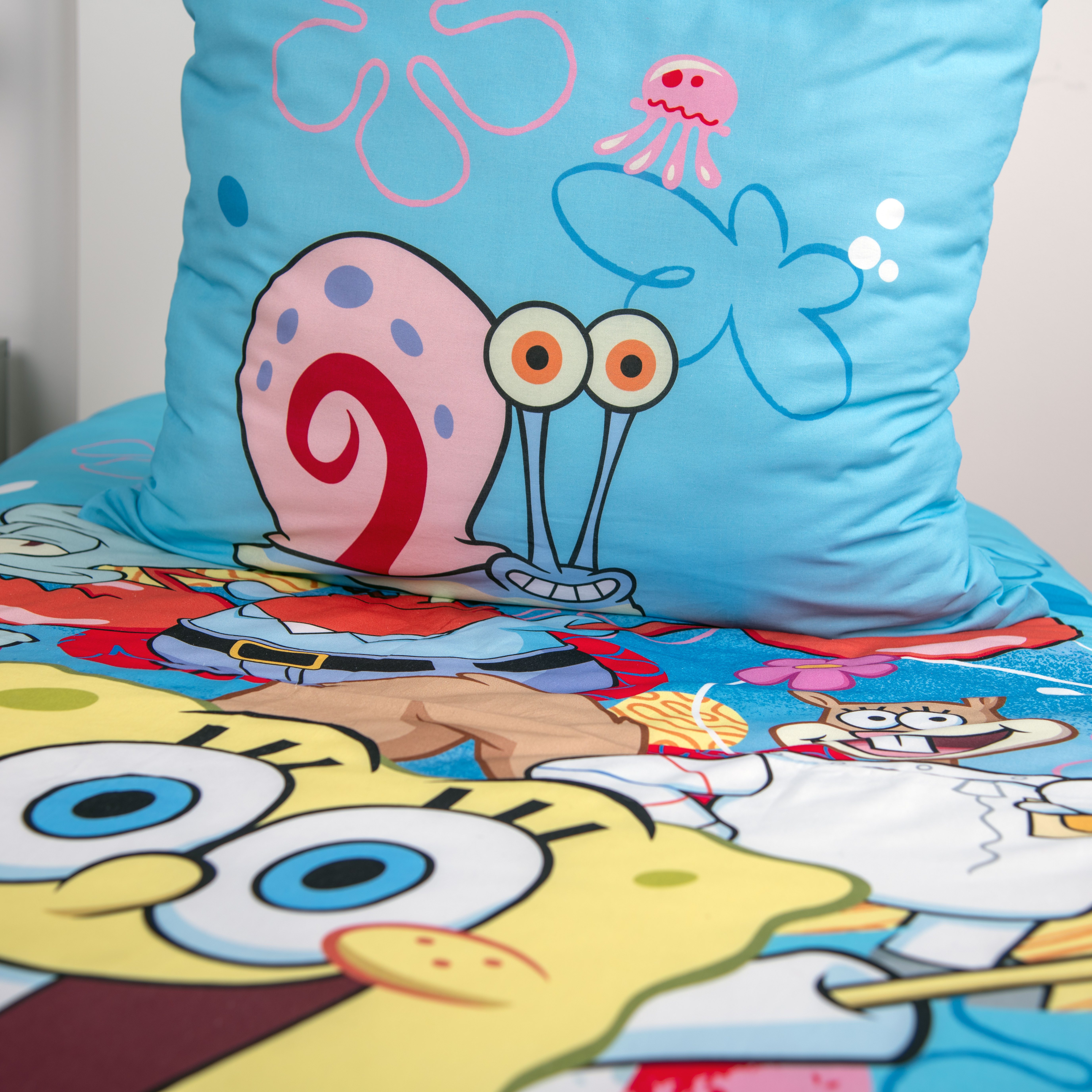 Sponge Bob Bettwäsche Sponge Bob, Renforcé, 2 teilig, Wendebettwäsche