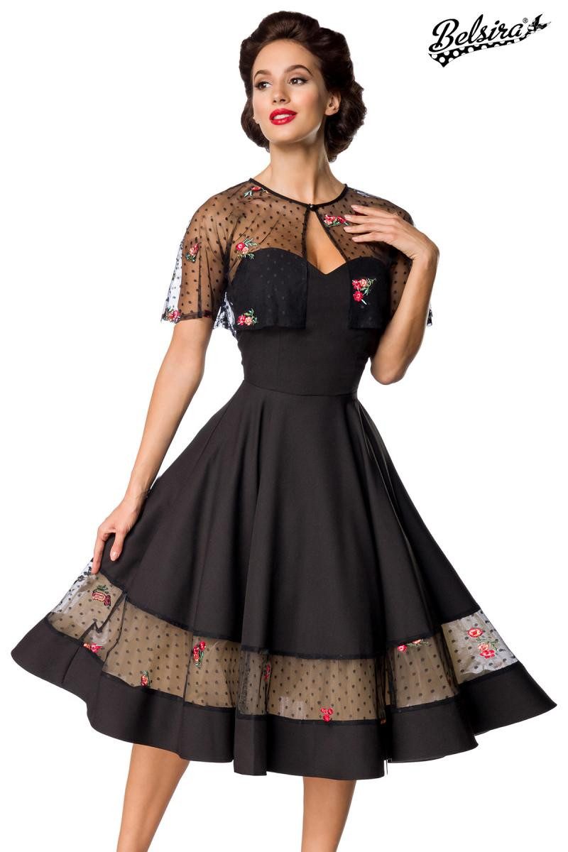 Trachtenkleid Belsira - Vintage-Kleid mit Cape - (2XL,3XL,L,M,S,XL)