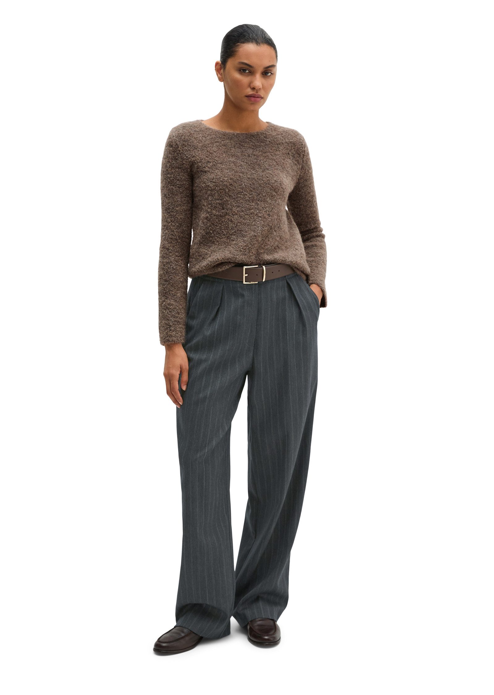 Marc O'Polo Strickpullover aus Schurwolle-Alpakawolle-Mix – Bild 5 von 5
