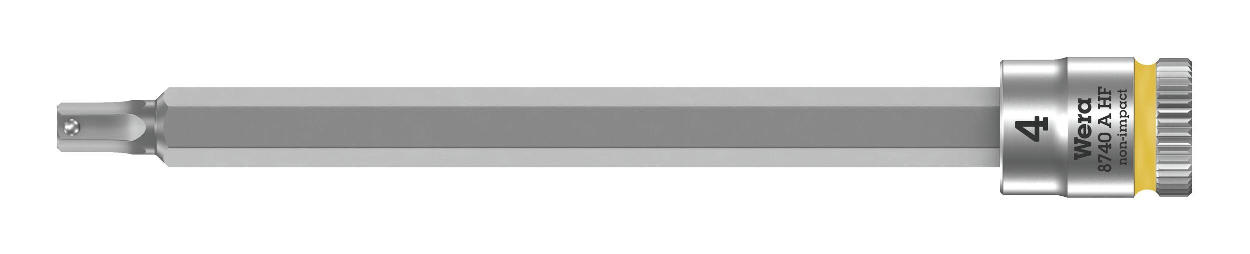 Wera Steckschlüssel, Schraubendrehereinsatz 1/4" Innensechskant m. Haltefunktion 4 x 100 mm