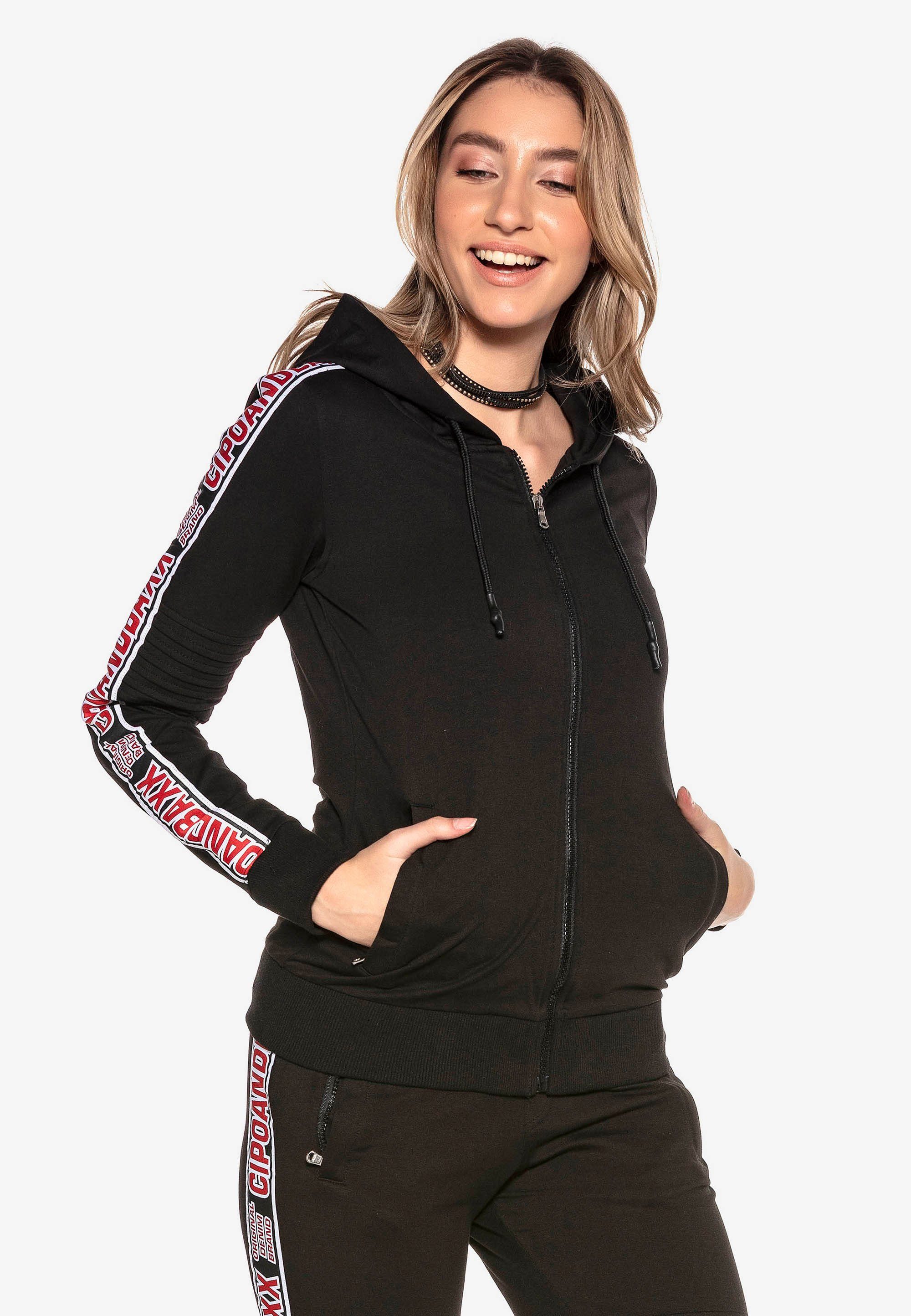 Design sportlichem Cipo Sweatjacke Baxx in &