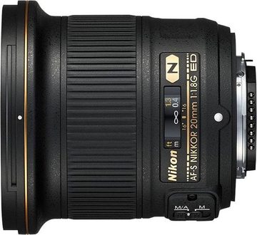 Nikon AF-S NIKKOR 20mm 1:1,8G ED (inkl. HB-72 und CL-1015) Festbrennweiteobjektiv, (HB-72 und CL-1015)