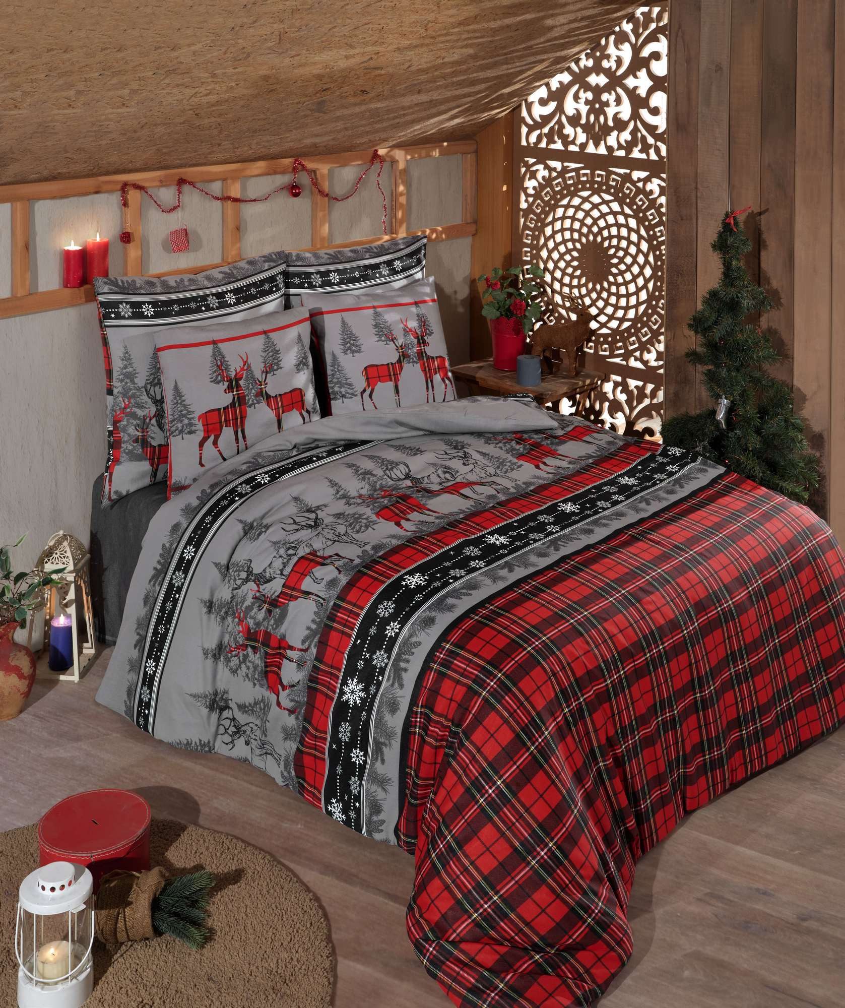 L'Essentiel Maison Bettwäsche Set, Winterwald, Christmas, mit festlichem Hi günstig online kaufen