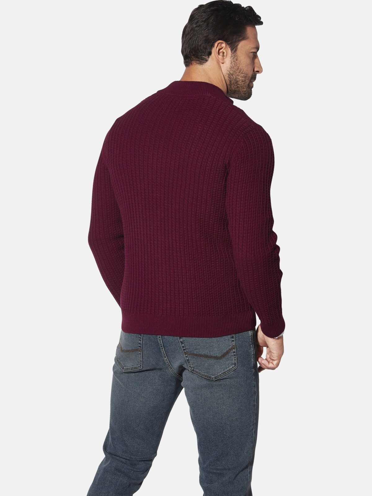 Jan Vanderstorm Strickjacke ONERVA mit elastischem Saumbund günstig online kaufen