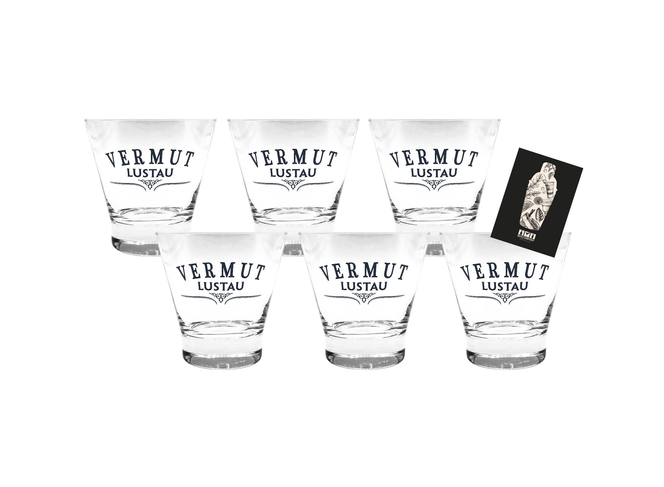 Gläser-Set Vermut Lustau Glas Gläser Set - 6 x ca. 200ml Füllmenge/nicht geeic