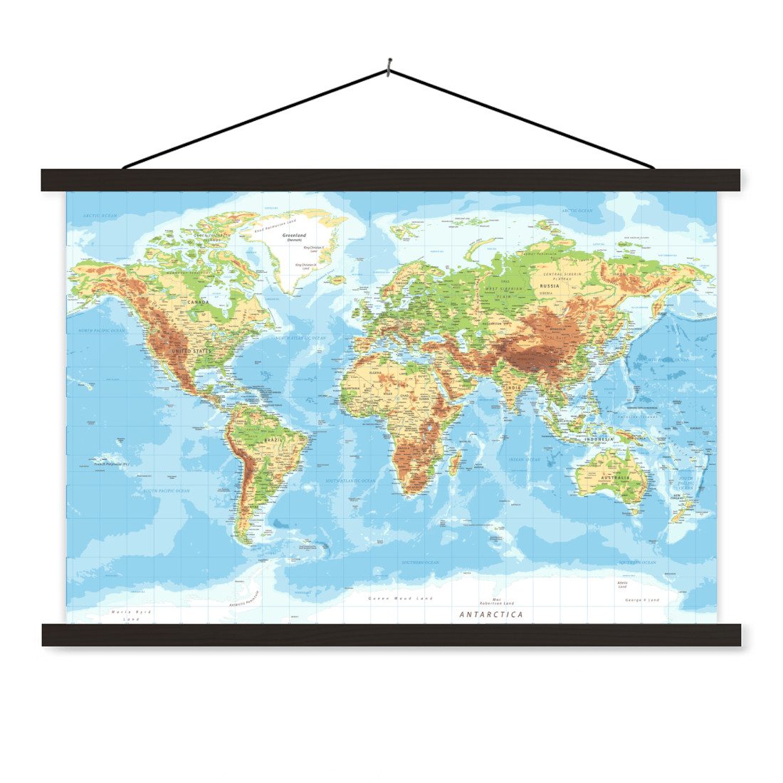 MuchoWow Poster Weltkarte - Atlas - günstig online kaufen