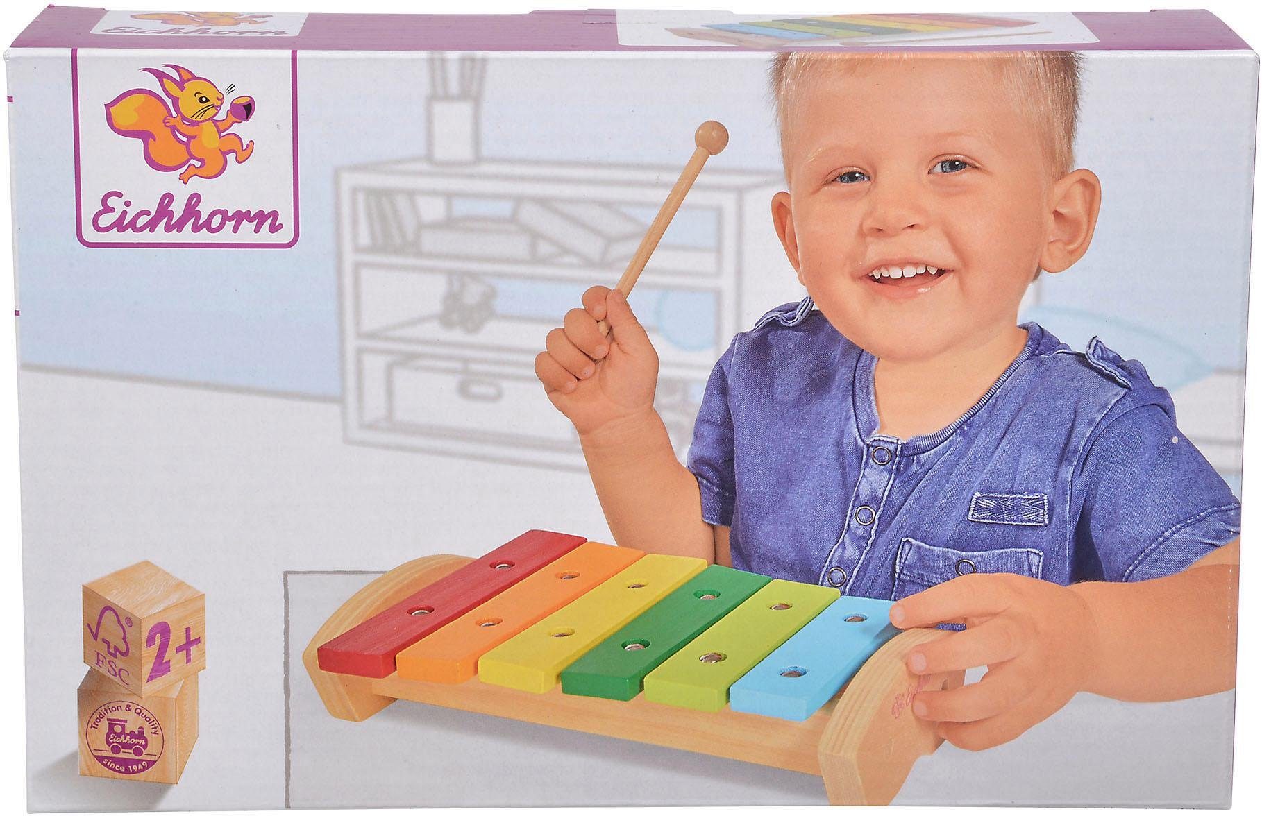 Eichhorn Spielzeug-Musikinstrument Xylophon, aus Holz, FSC® - schützt Wald