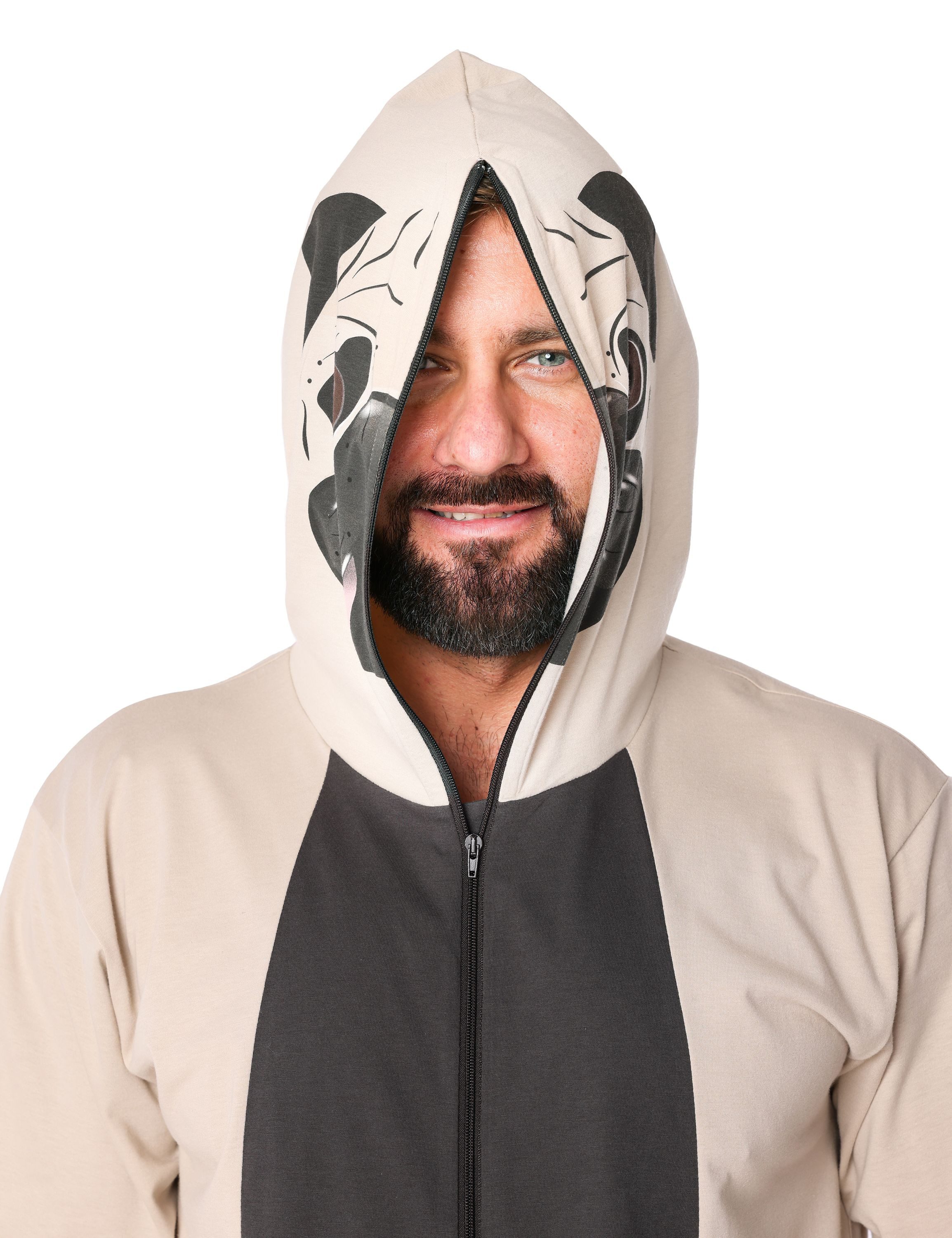 Ladeheid Schlafanzug Herren Schlafoverall Jumpsuit mit Kapuze LA40-235 Karnevalskostüm ohne – Bild 3 von 5
