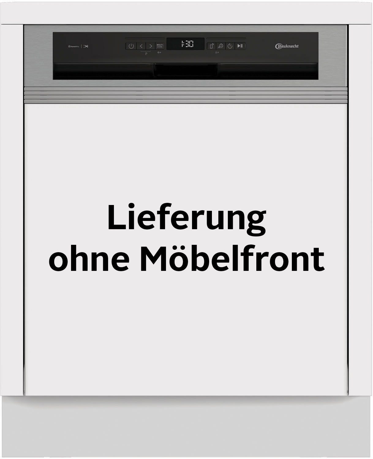 BAUKNECHT teilintegrierbarer Geschirrspüler OBBC Ecosilent2 7540, 8,9 l, 14 Maßgedecke, ActiveDry – automatische Türöffnung für bessere …