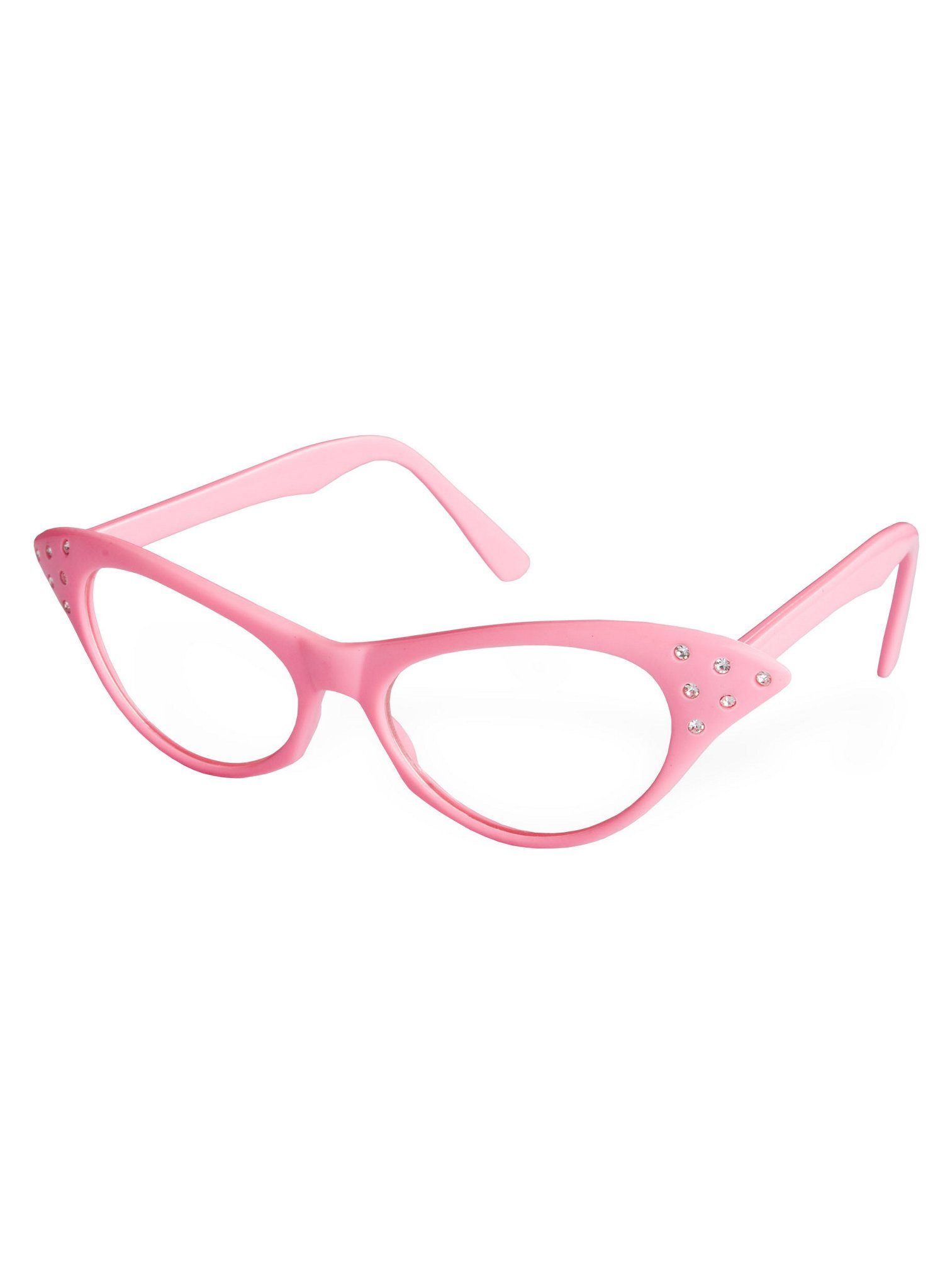 Metamorph Kostüm 50er Brille pink