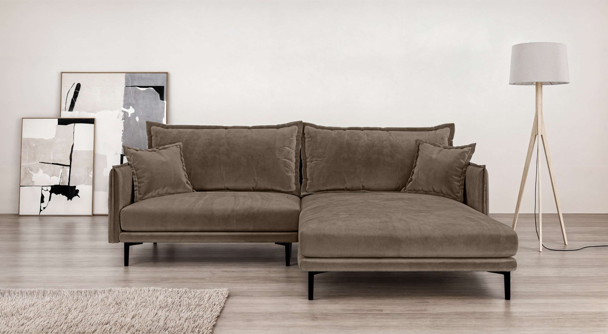 Home affaire Ecksofa ALEXANDRIA mit Recamiere rechts oder links bestellbar, günstig online kaufen