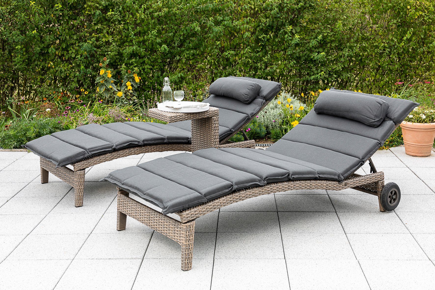 MERXX Gartenlounge-Set Andalusia, (2-tlg)