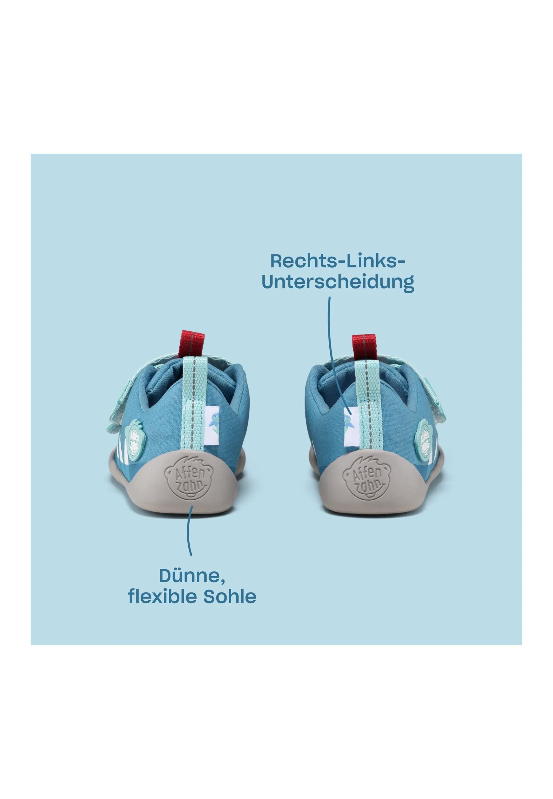 Affenzahn Baumwolle Lucky . Sneaker nach Barfußschuhprinzip