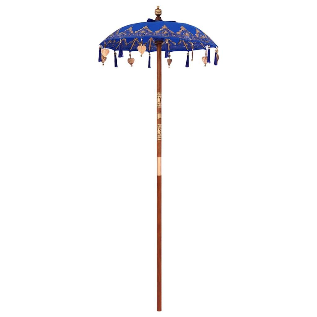 vidaXL Sonnenschirm Balinesischer Sonnenschirm Sonstiges Blau günstig online kaufen
