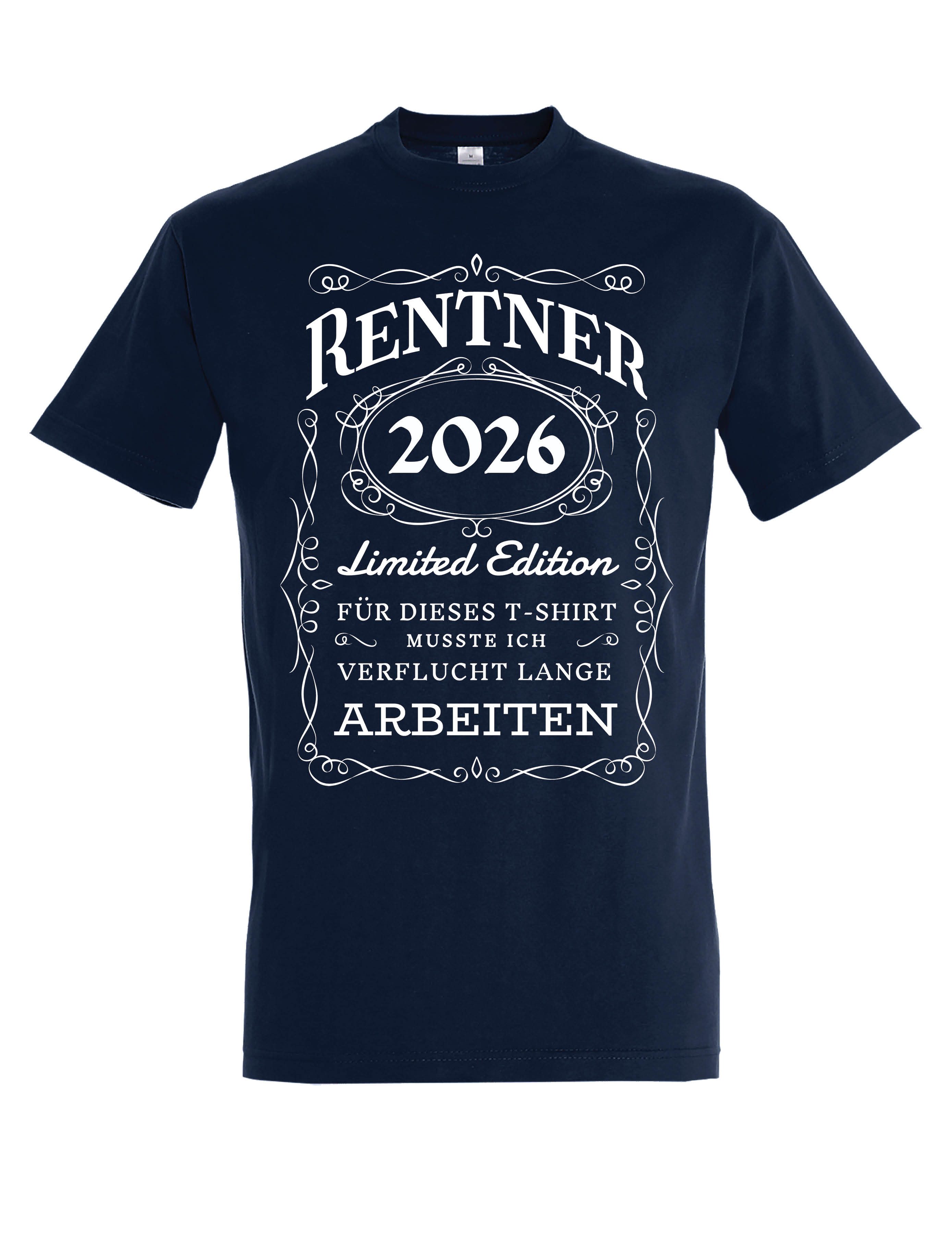 T-Shirt RENTNER 2026 Herren T-Shirt Rente Geschenk