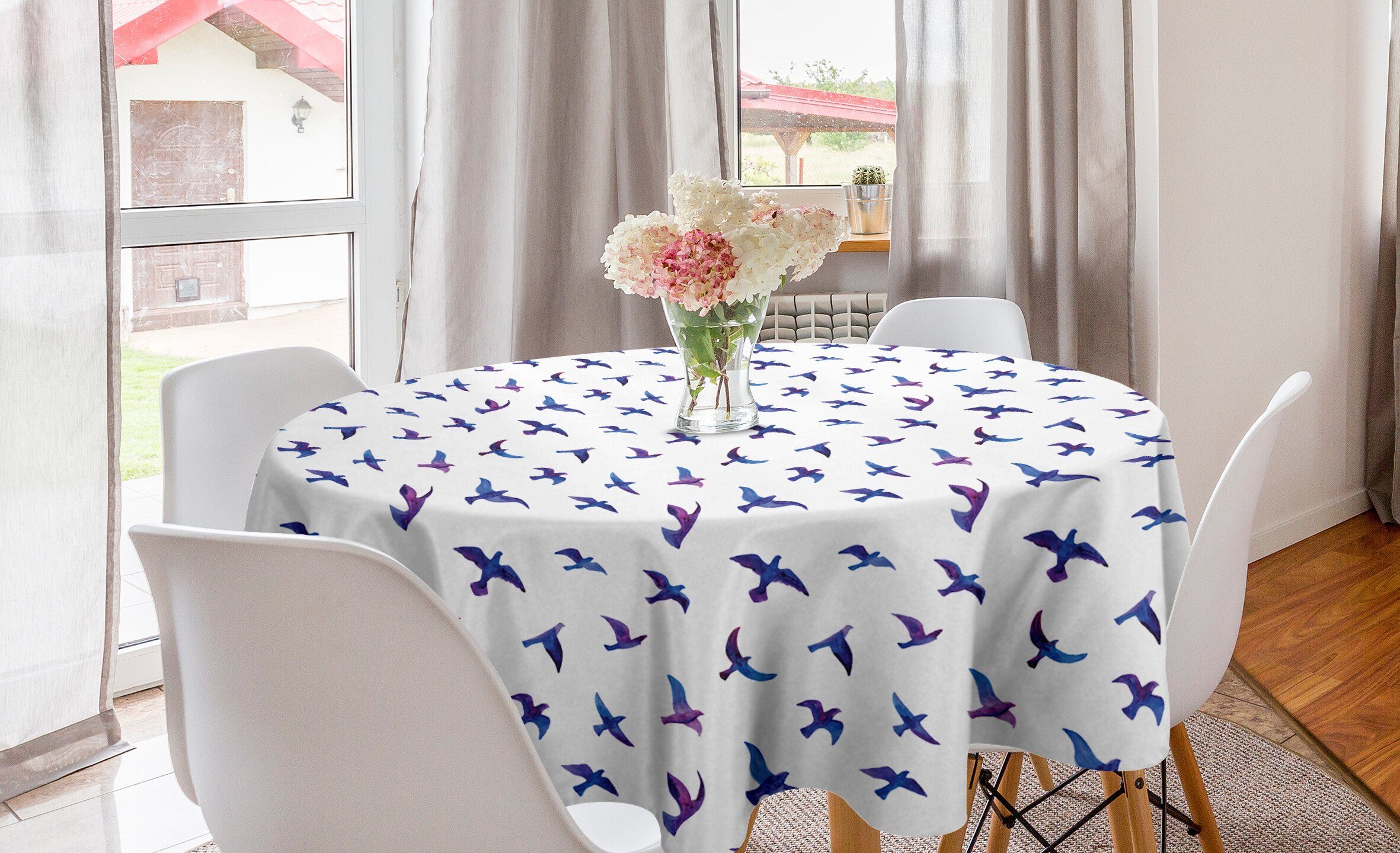 Abakuhaus Tischdecke Kreis Tischdecke Abdeckung und Esszimmer Tauben für Tauben Vögel Fliegende Küche Dekoration