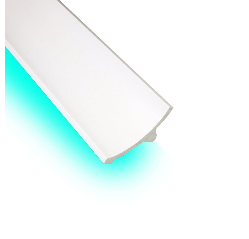 Thumbnail - BaukastenStore Abschlussleiste 34m LED Leisten Stuckleisten Zierprofil Sockelleisten Deckenleisten, INO-7 - 7.9x6.3cm