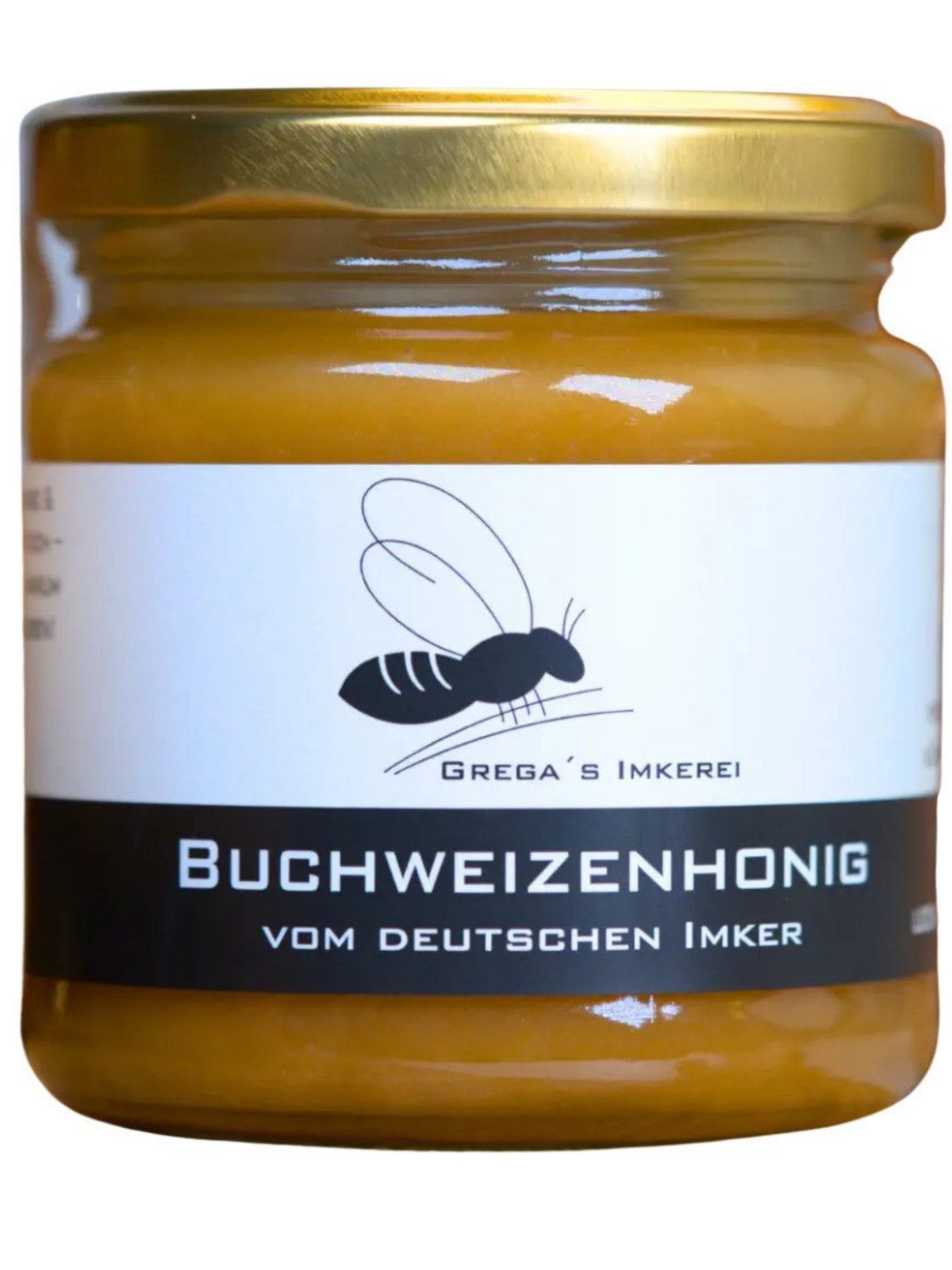 Grega´s Imkerei Honig Buchweizenhonig, 1 x 250 g, (kräftig & herb, Dunkler Charakterhonig cremig), aus Deutschland direkt vom Imker