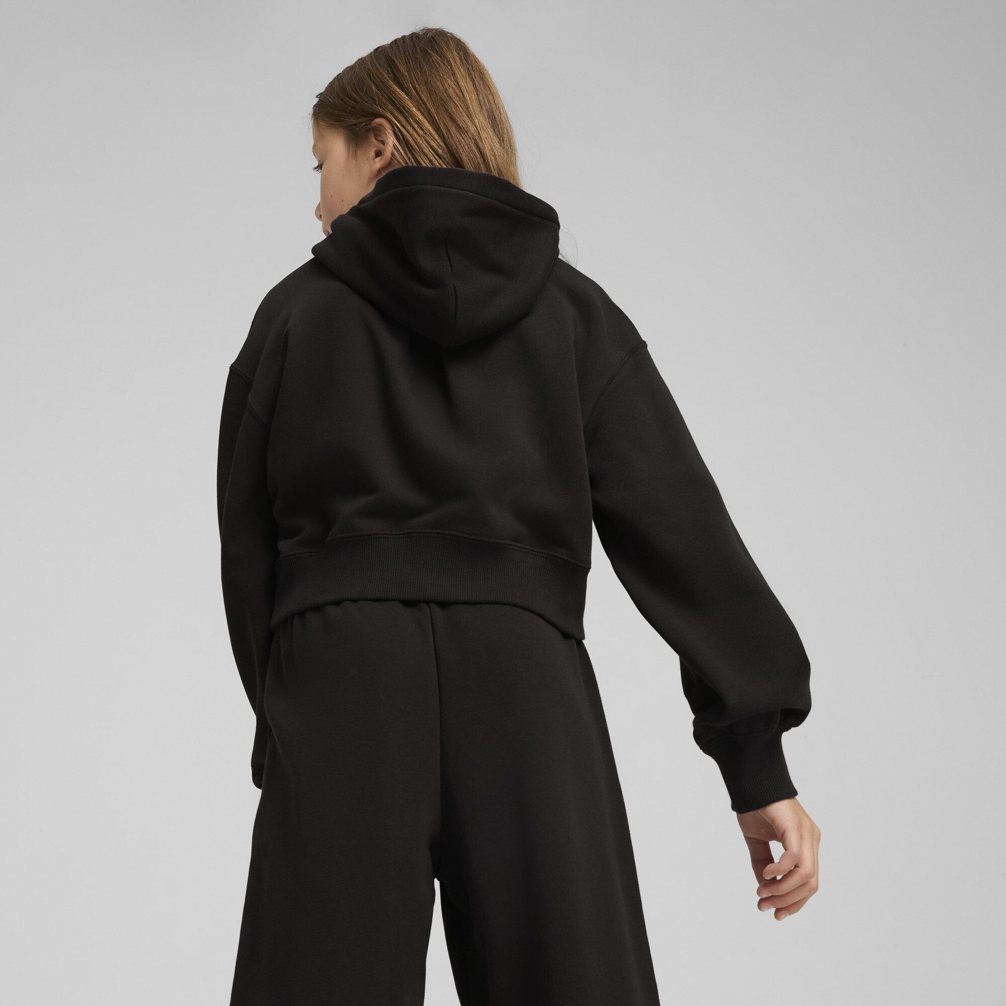 PUMA Hoodie WARDROBE ESS Kurzer Hoodie Mädchen