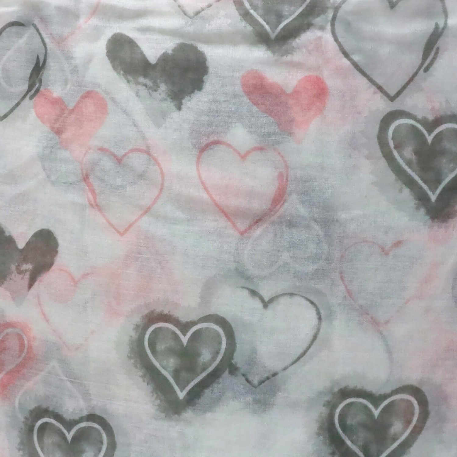 chic4home Loop Voyage Vibes, (1-St. 1-teilig), Damen Loop-Schal Schlauchschal Herzchen Muster